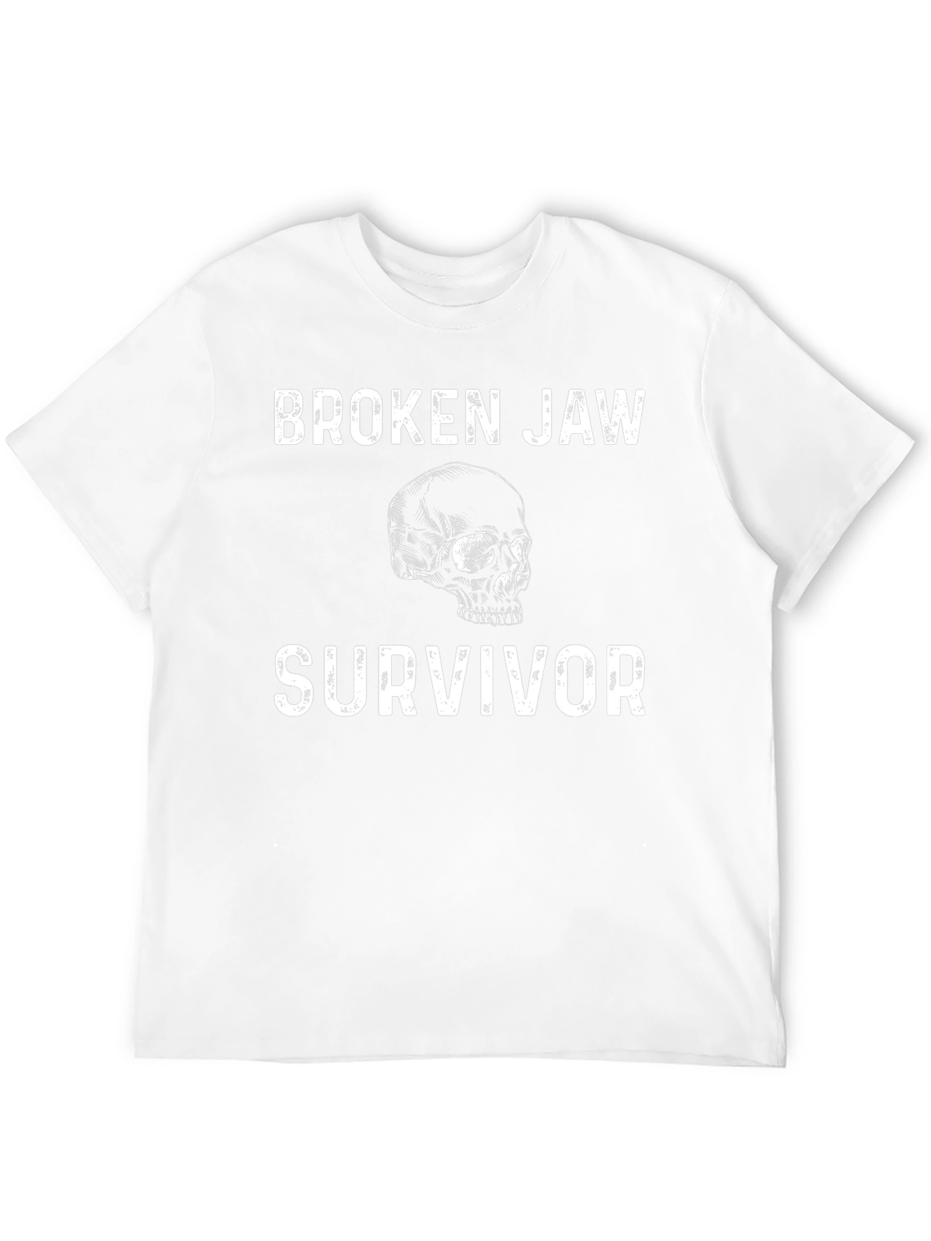 Broken Jaw Survivor Graphic Tee - Skull Design