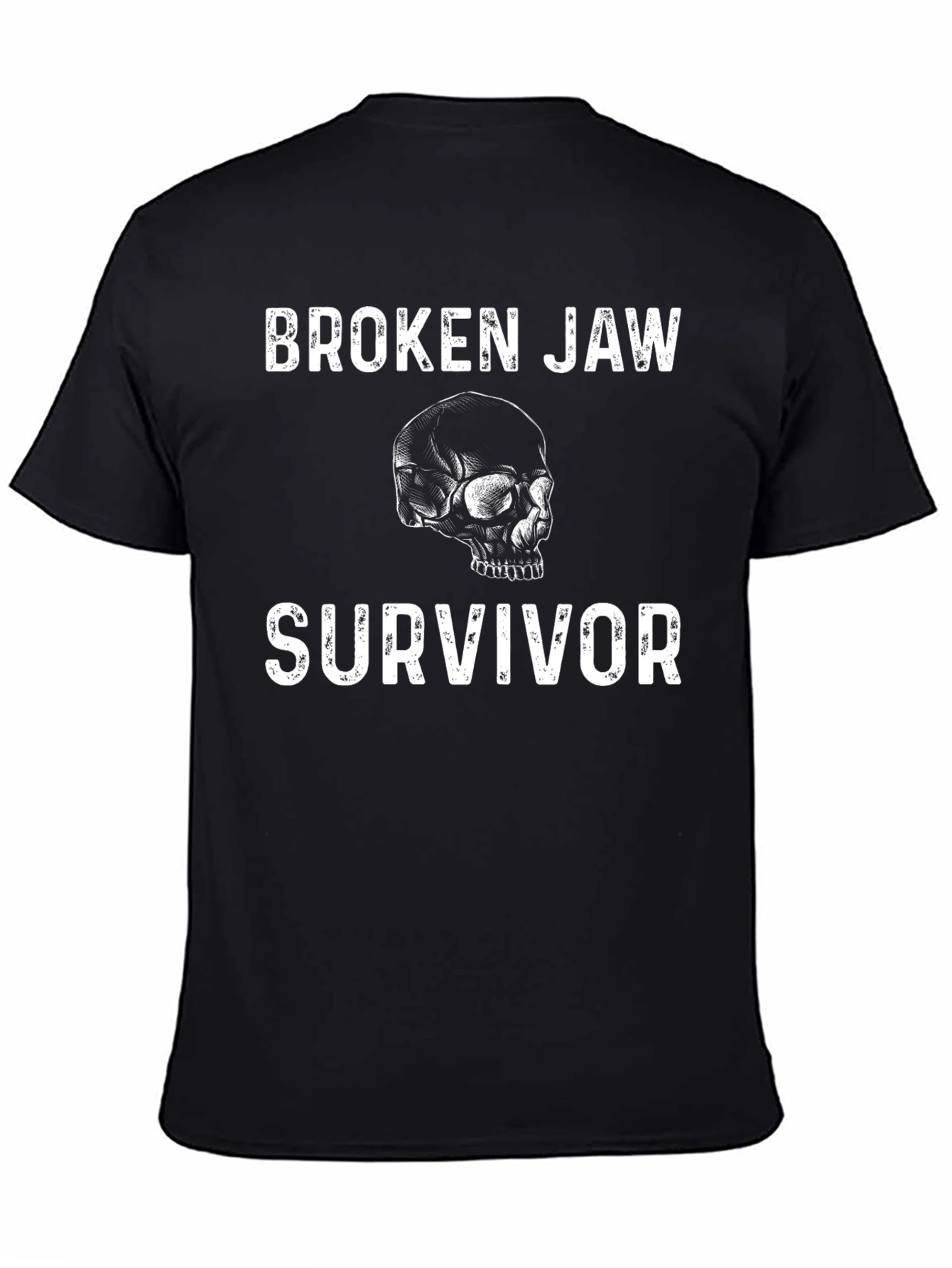 Broken Jaw Survivor Graphic Tee - Skull Design