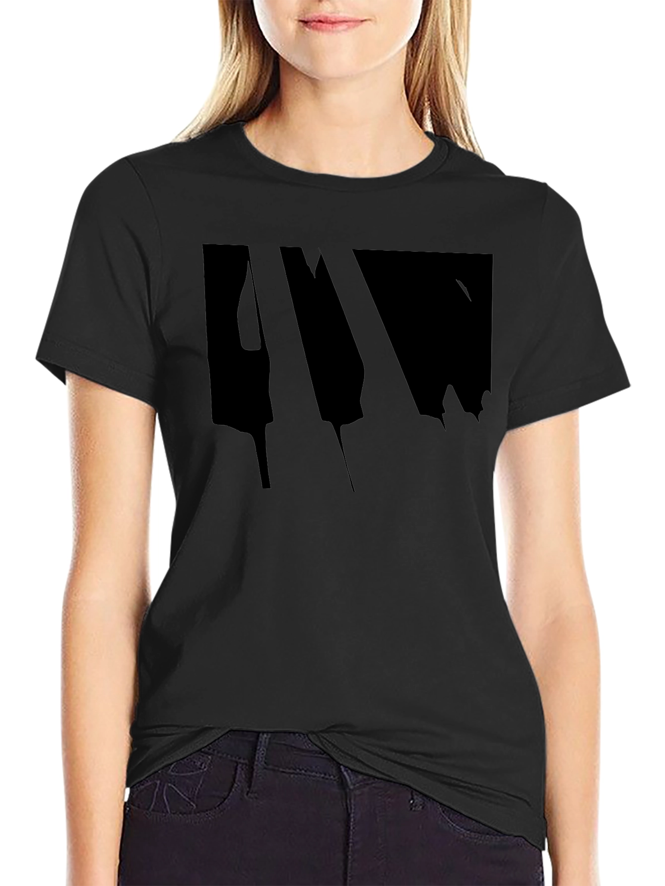 Mens Black Graphic Tee