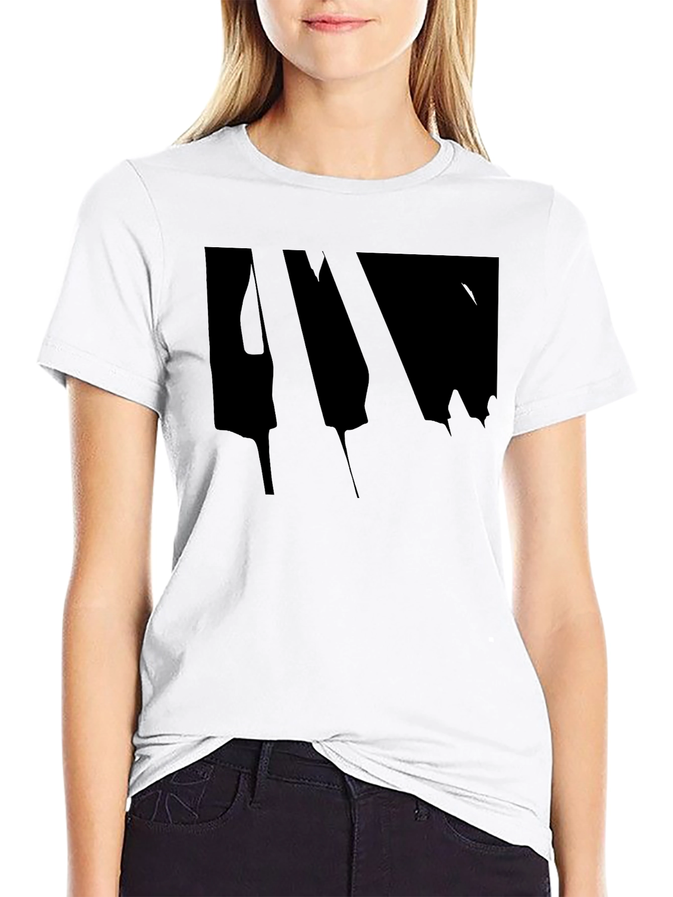 Mens Black Graphic Tee