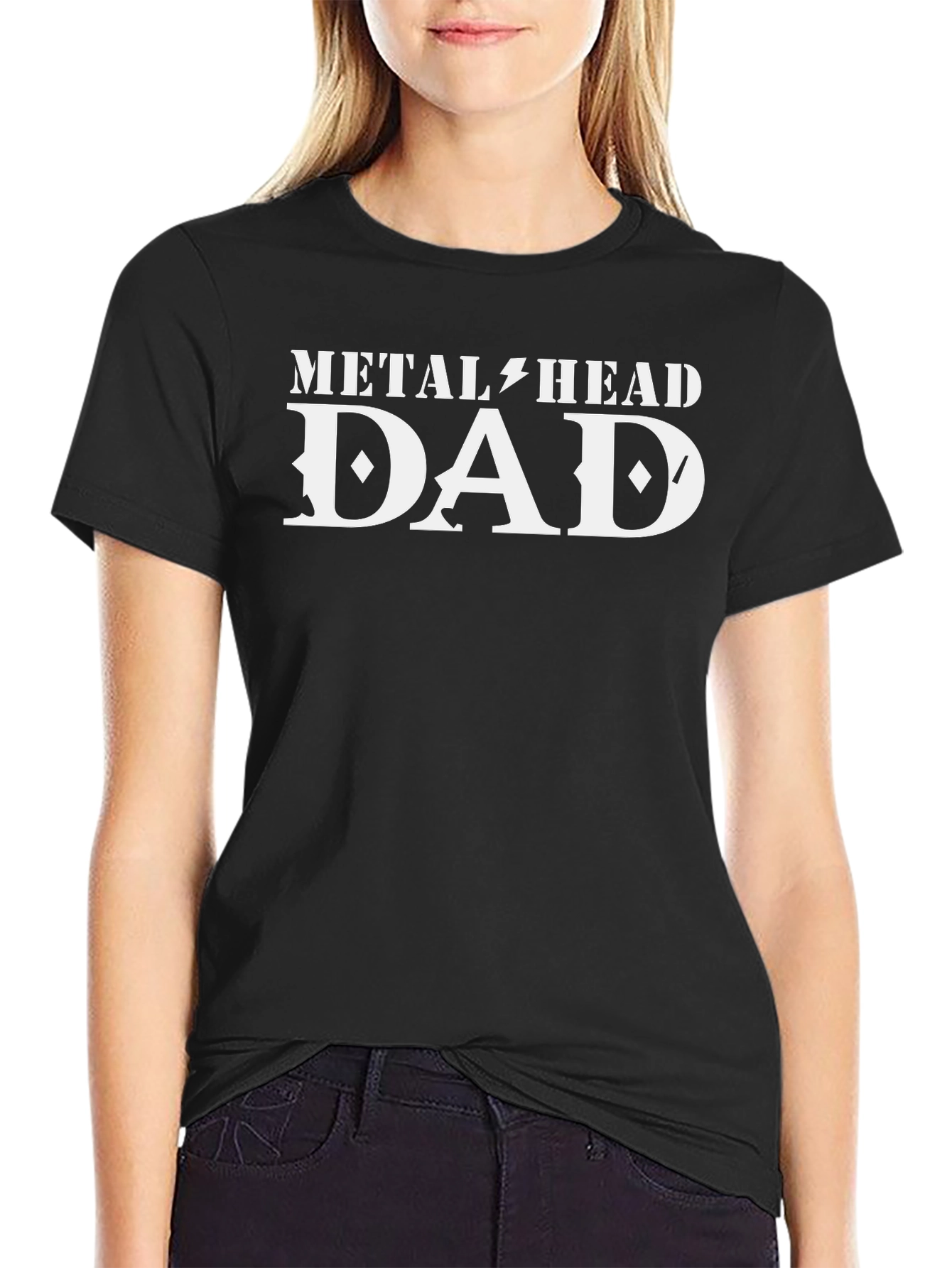 Metalhead Dad Graphic T-Shirt - Black