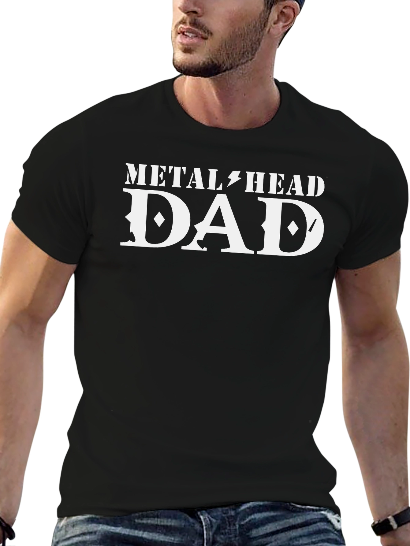 Metalhead Dad Graphic T-Shirt - Black