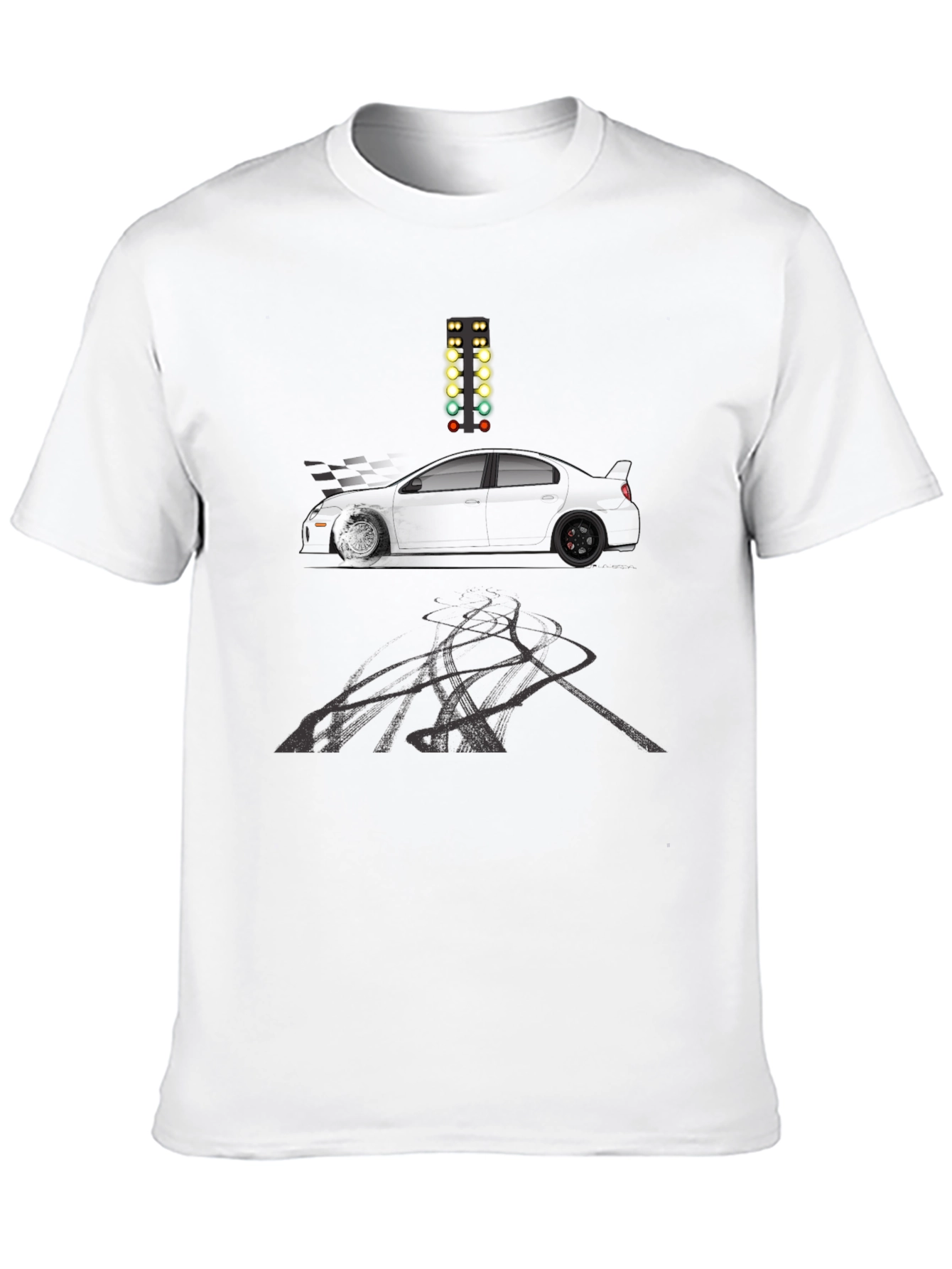 Racing Car Black T-Shirt