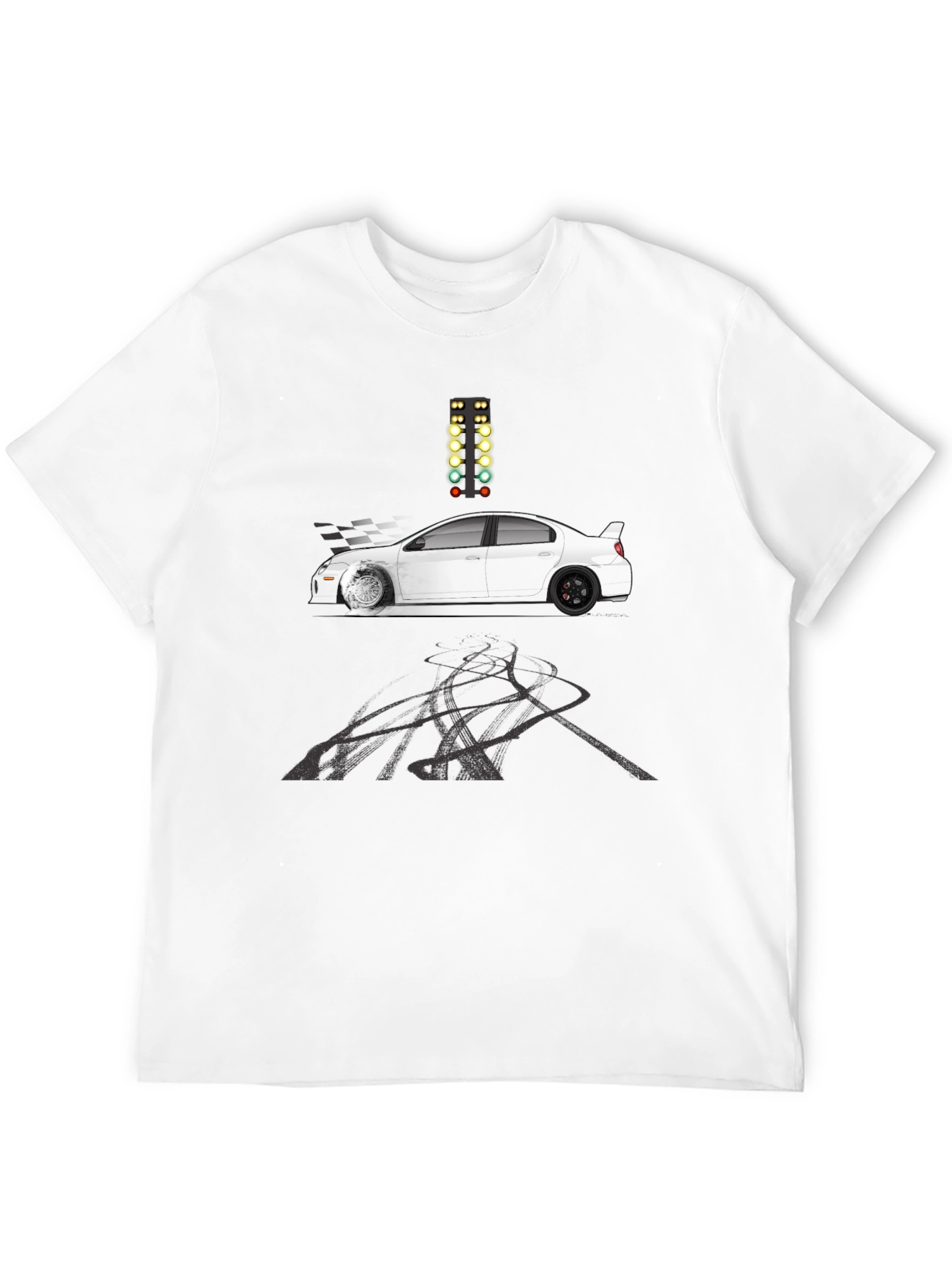 Racing Car Black T-Shirt