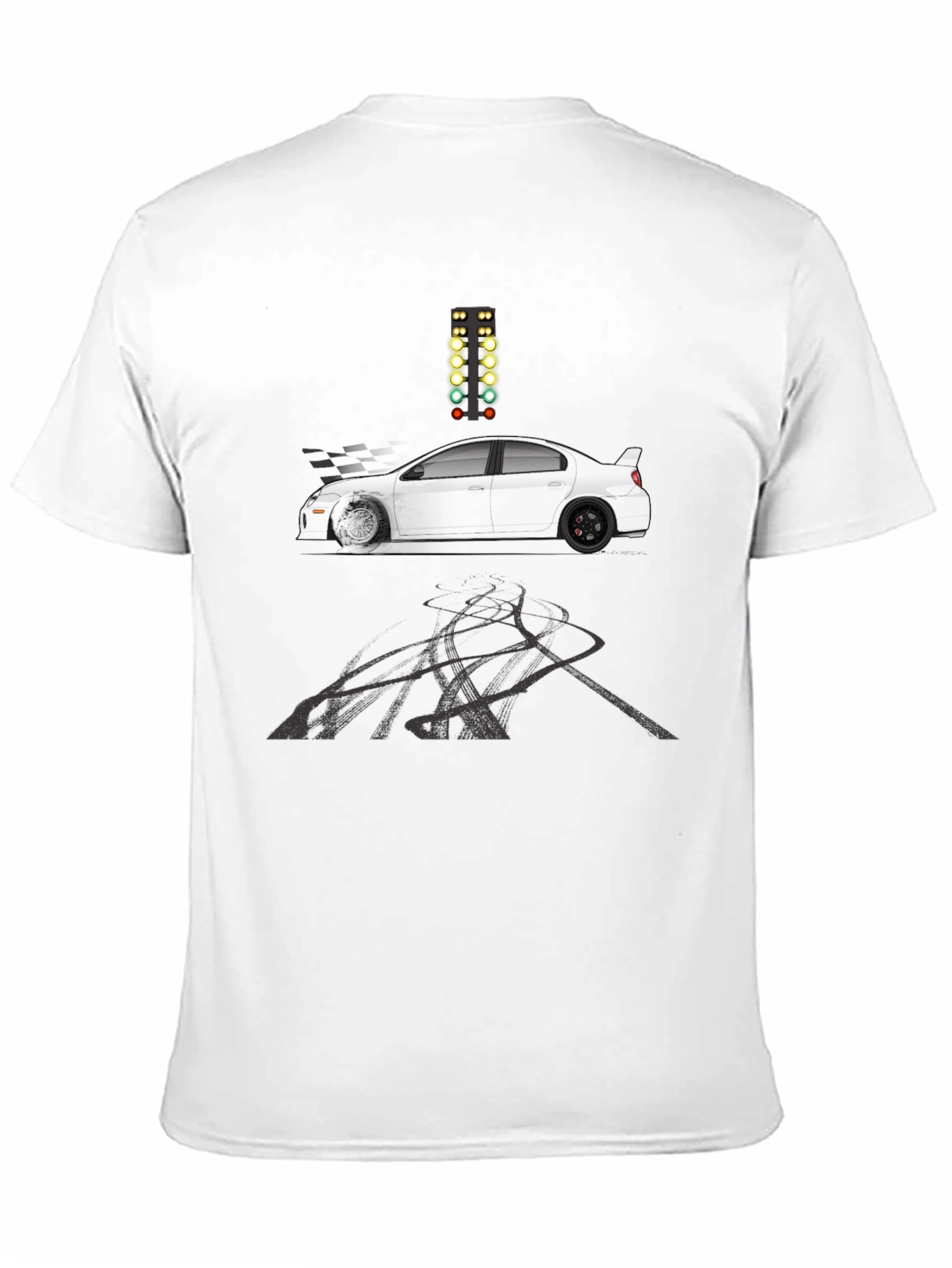 Racing Car Black T-Shirt