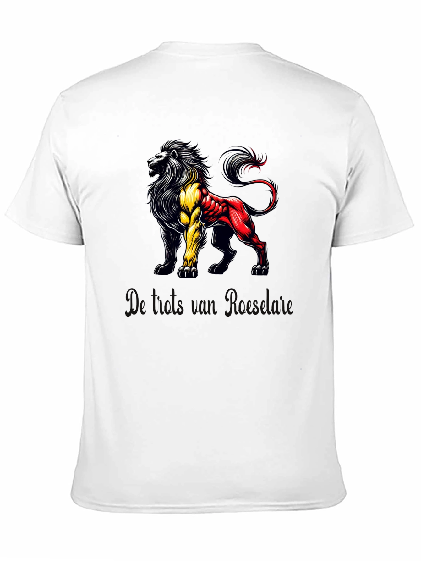 Belgian Lion T-Shirt - Black Bold Design