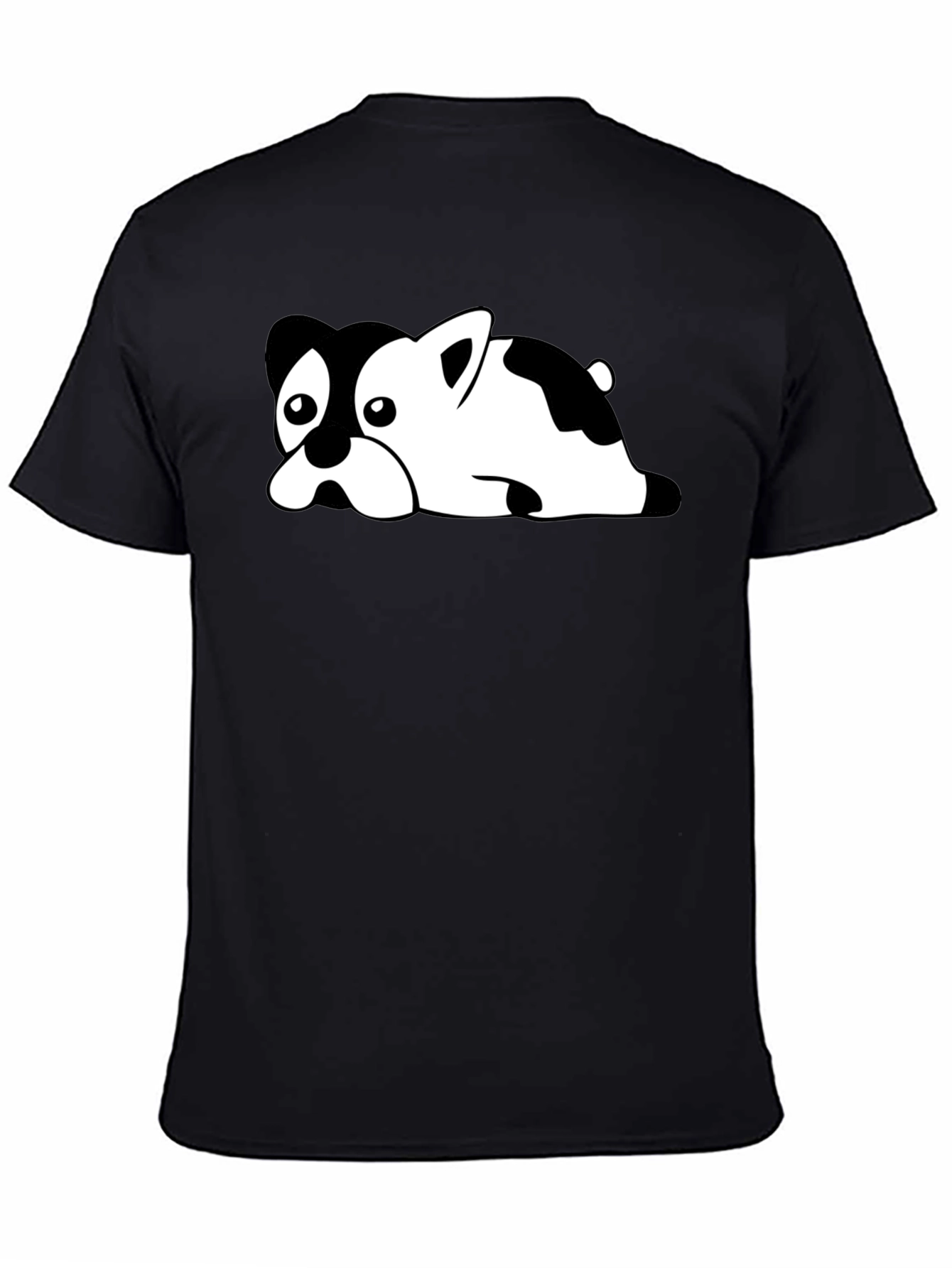 Dog Graphic Tee - Black