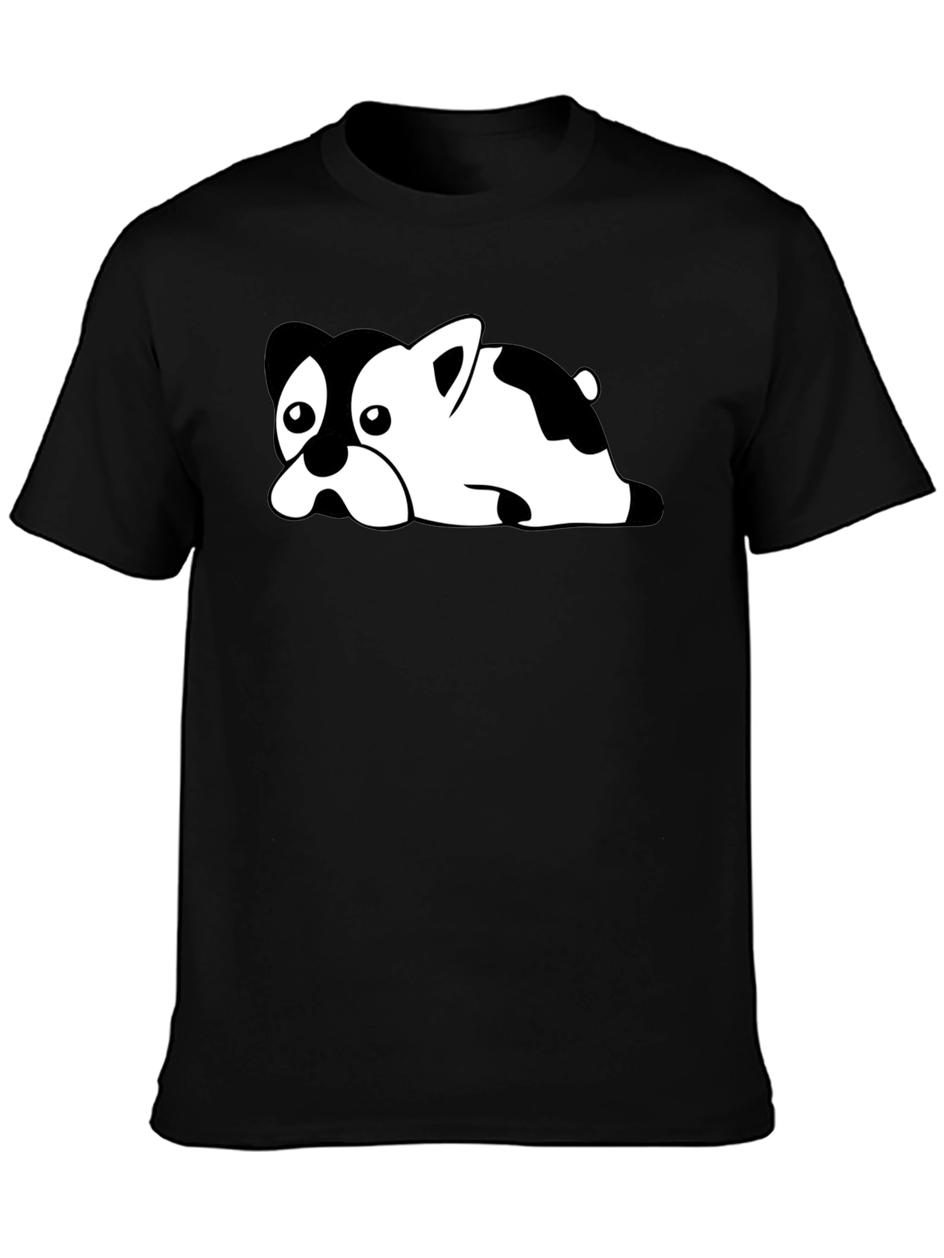 Dog Graphic Tee - Black