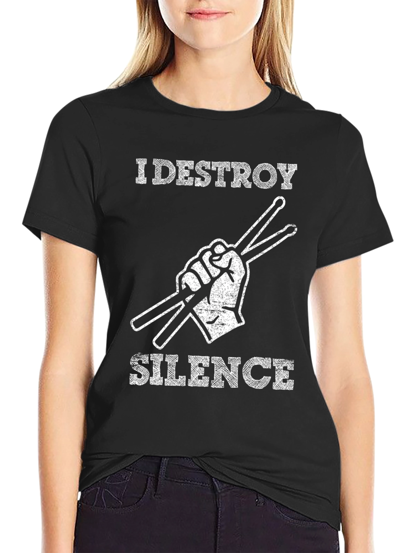 I Destroy Silence T-Shirt - Drummer Tee