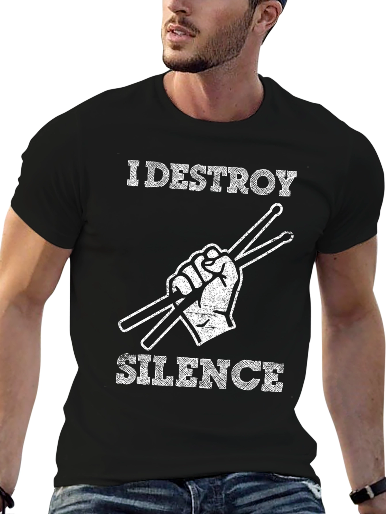 I Destroy Silence T-Shirt - Drummer Tee