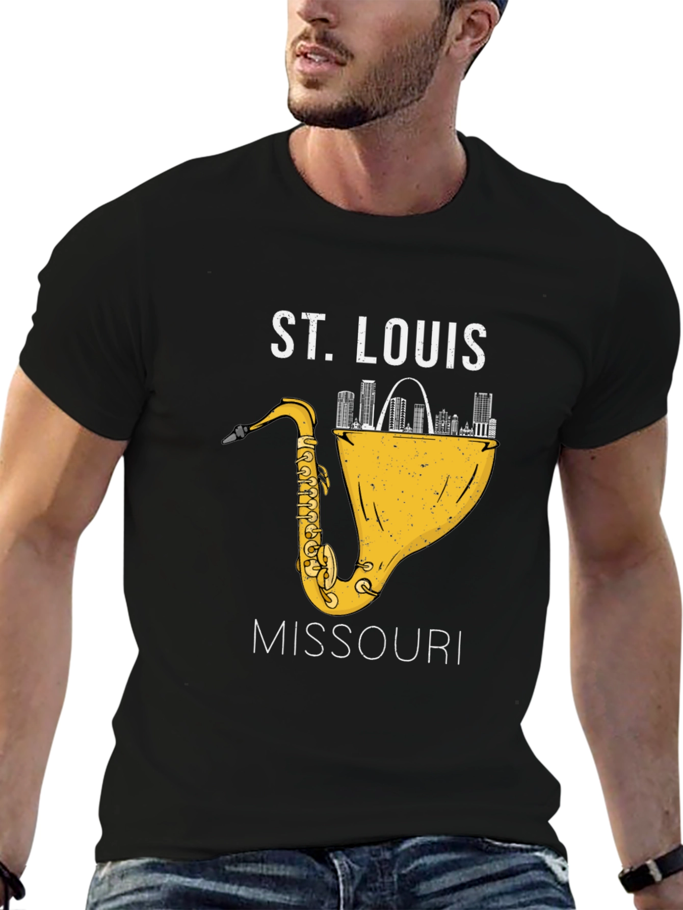 St. Louis Missouri Saxophone T-Shirt