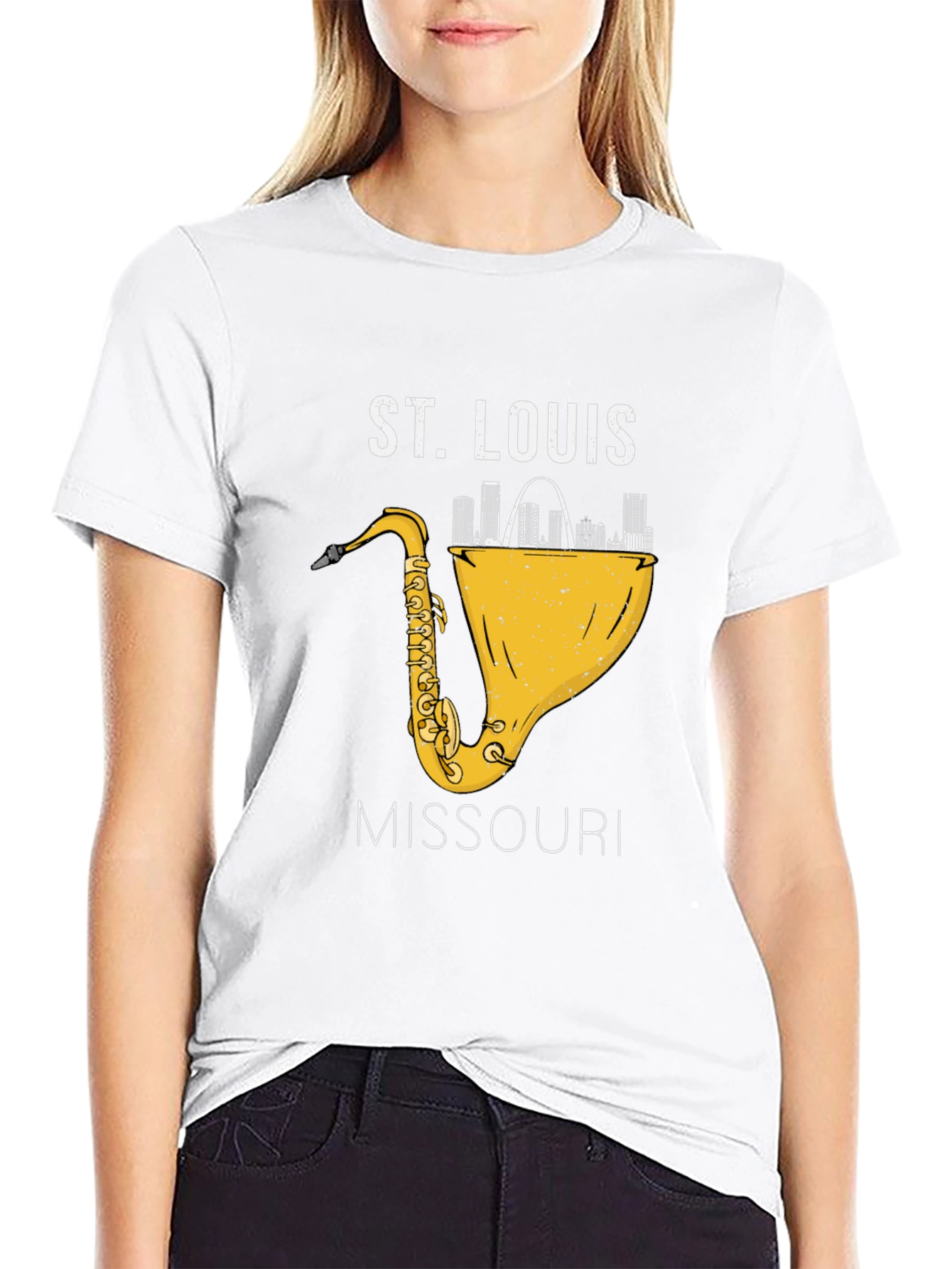 St. Louis Missouri Saxophone T-Shirt