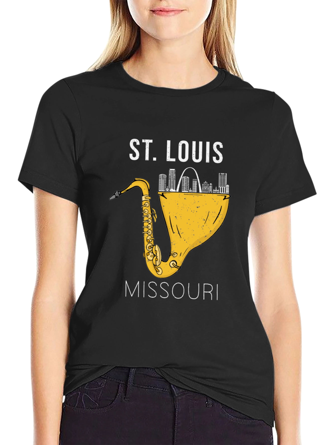 St. Louis Missouri Saxophone T-Shirt
