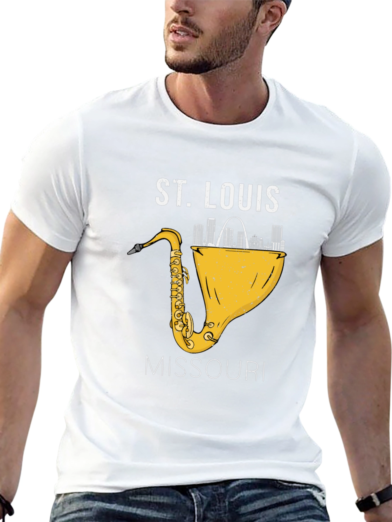 St. Louis Missouri Saxophone T-Shirt