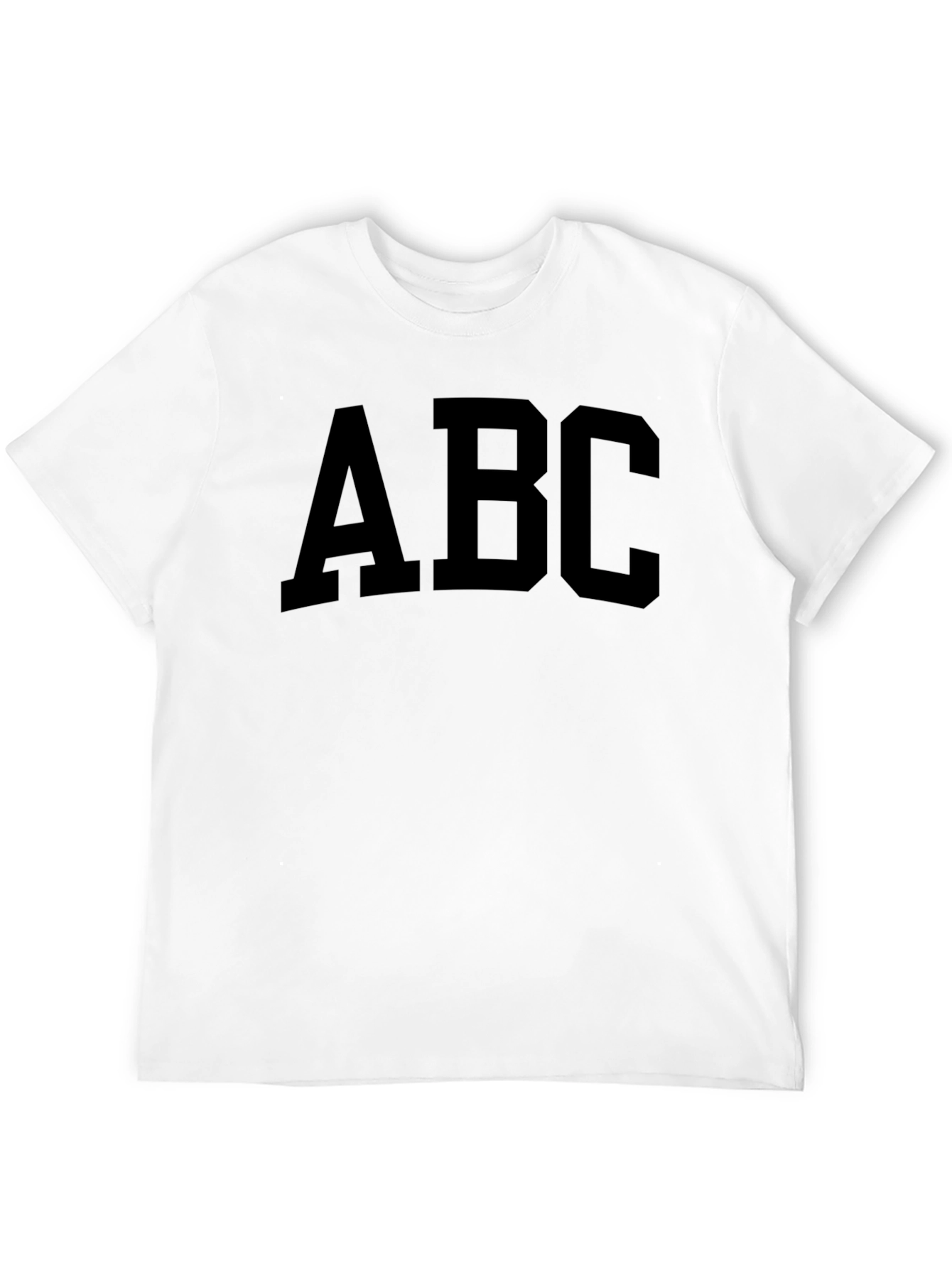 Bold ABC Graphic Tee - Classic Cotton Comfort