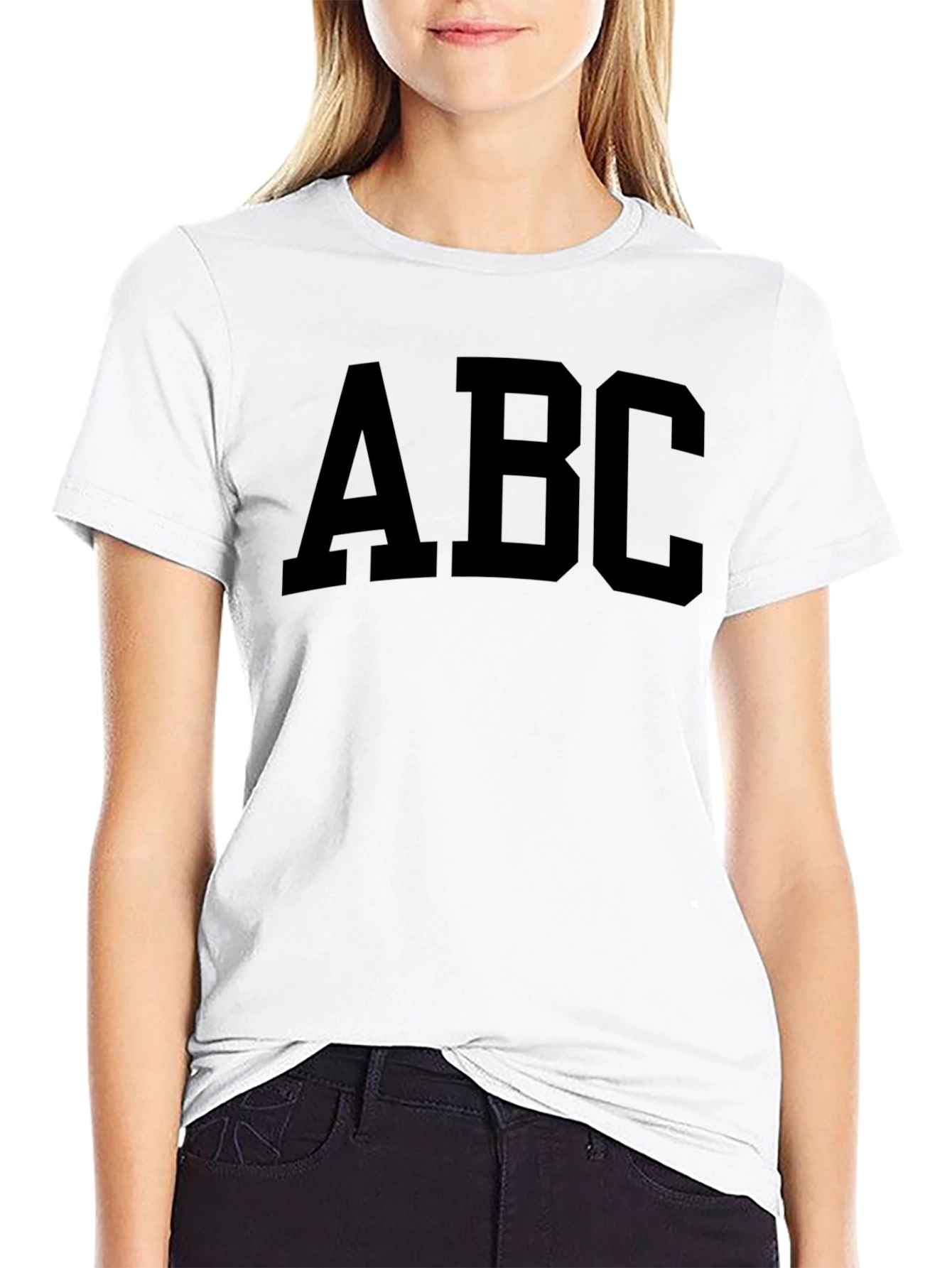 Bold ABC Graphic Tee - Classic Cotton Comfort