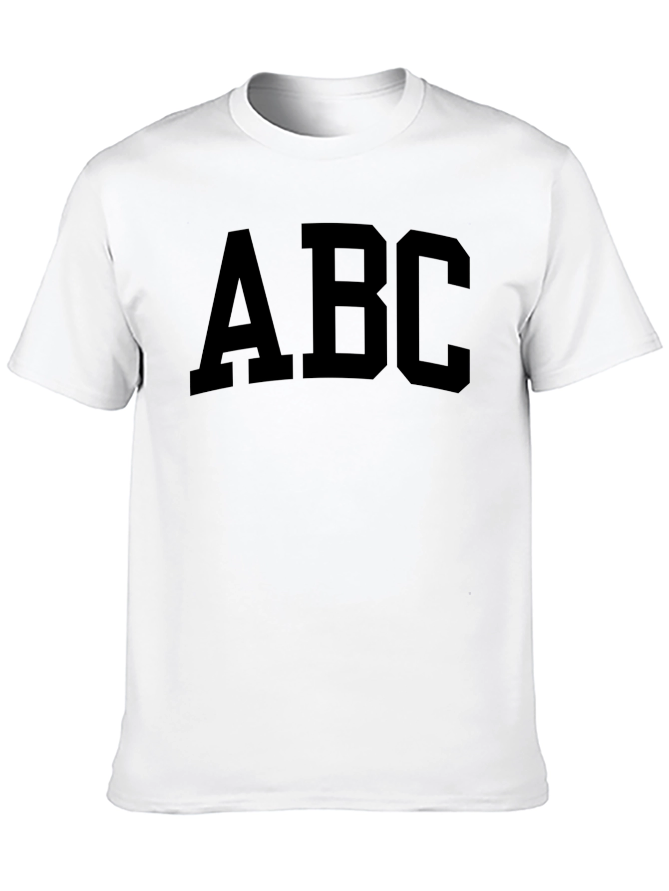 Bold ABC Graphic Tee - Classic Cotton Comfort
