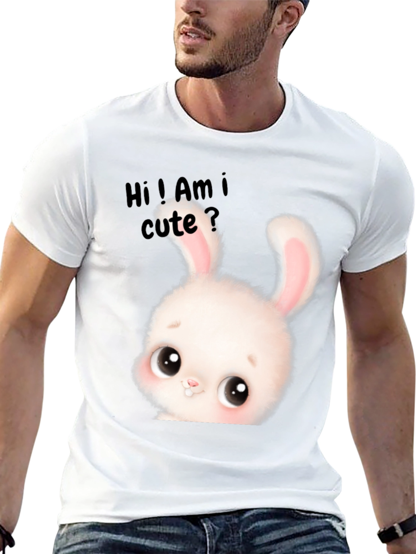 Cute Bunny Graphic T-Shirt - Adorable Unisex Tee
