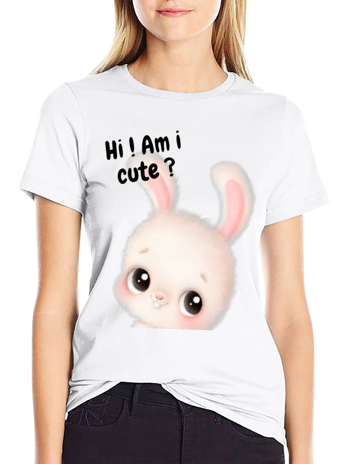 Cute Bunny Graphic T-Shirt - Adorable Unisex Tee
