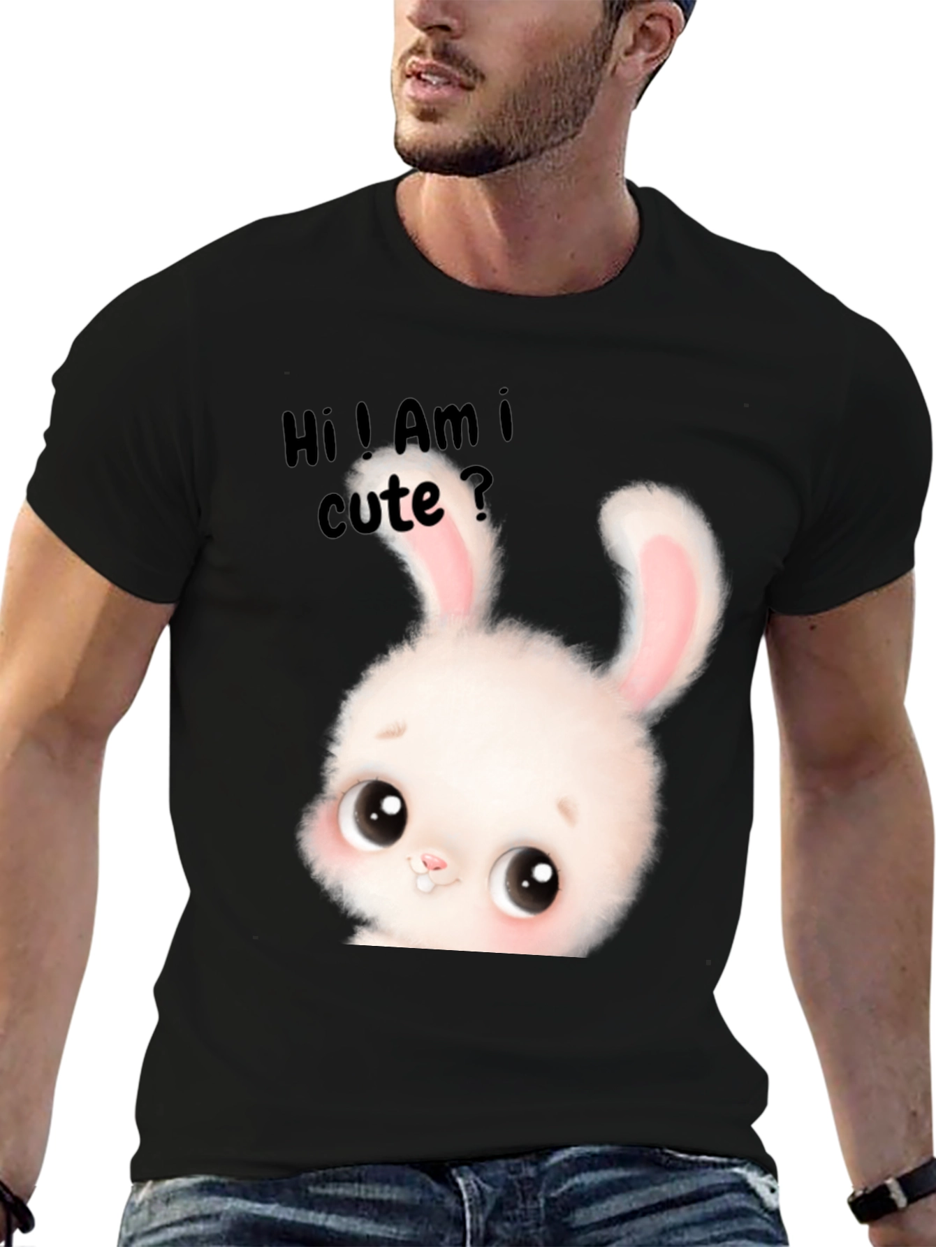 Cute Bunny Graphic T-Shirt - Adorable Unisex Tee