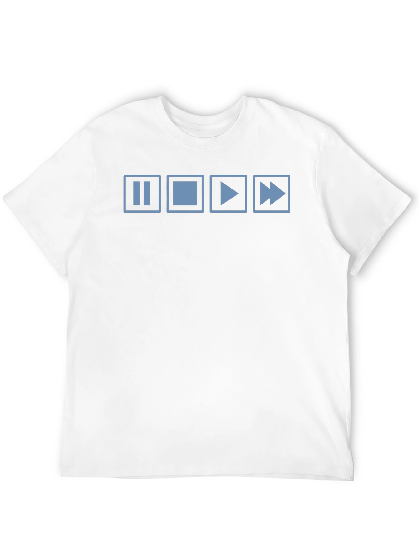 Pause Stop Play Fast Forward Graphic Tee