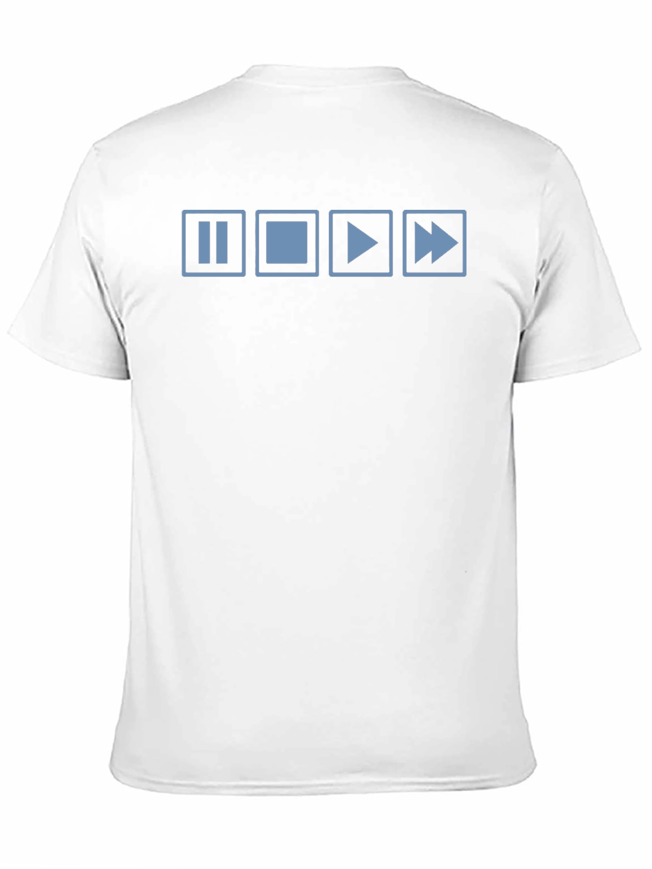 Pause Stop Play Fast Forward Graphic Tee