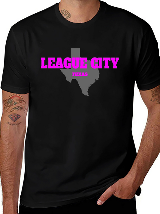 League City Texas T-Shirt Black