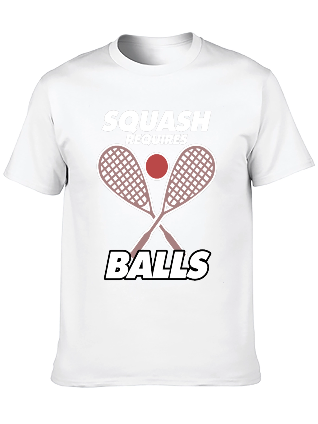 Squash Requires Balls Funny T-Shirt
