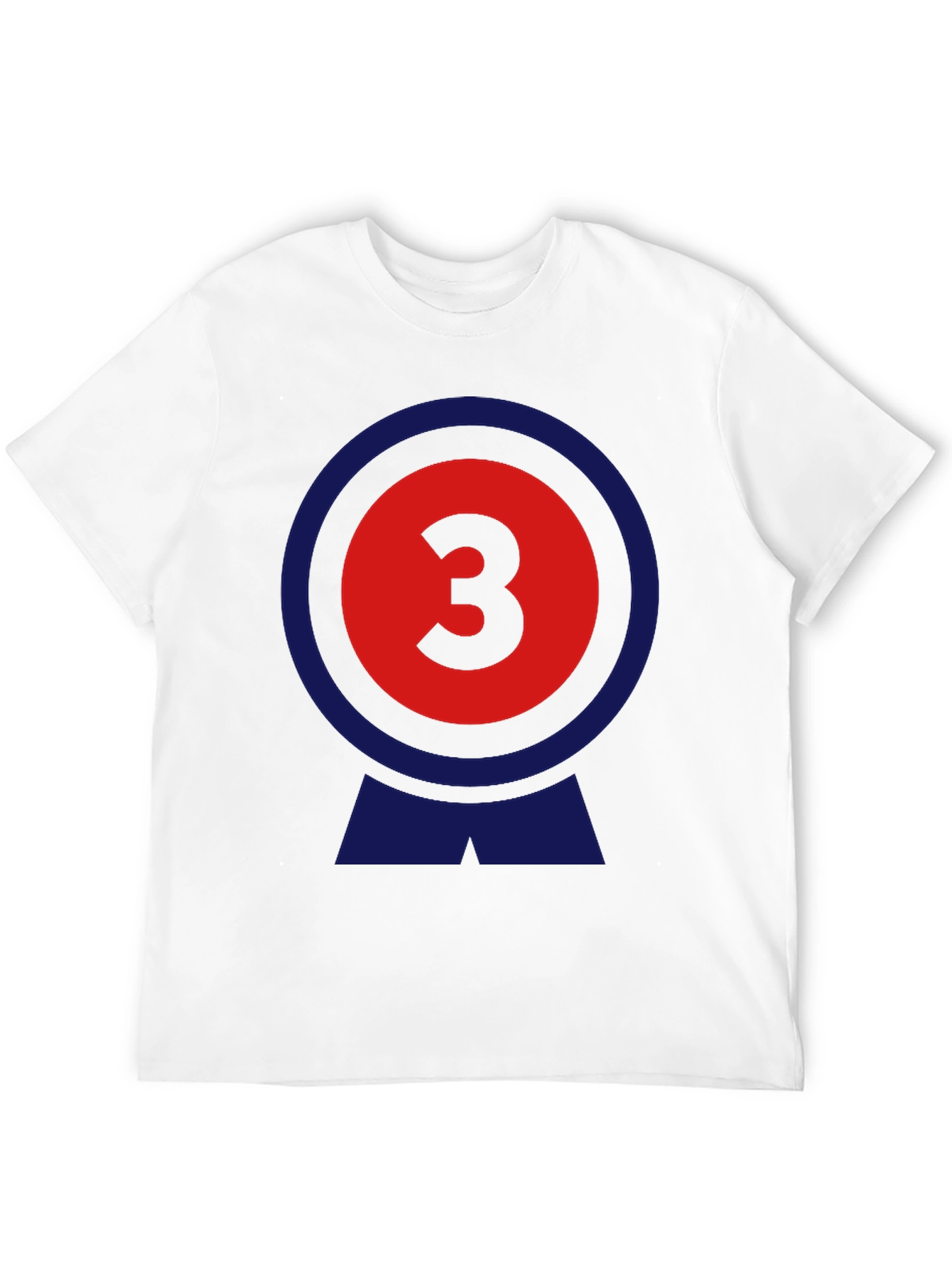Number 3 Graphic Tee - Retro Style T-Shirt