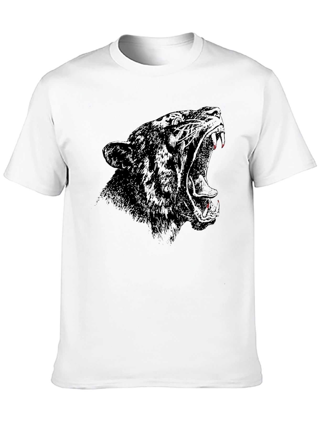 Black Panther Graphic Tee - Fierce Animal Print