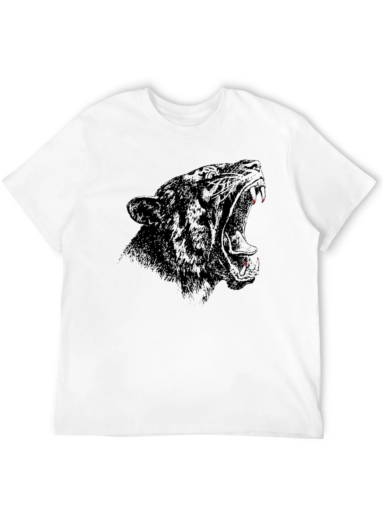 Black Panther Graphic Tee - Fierce Animal Print
