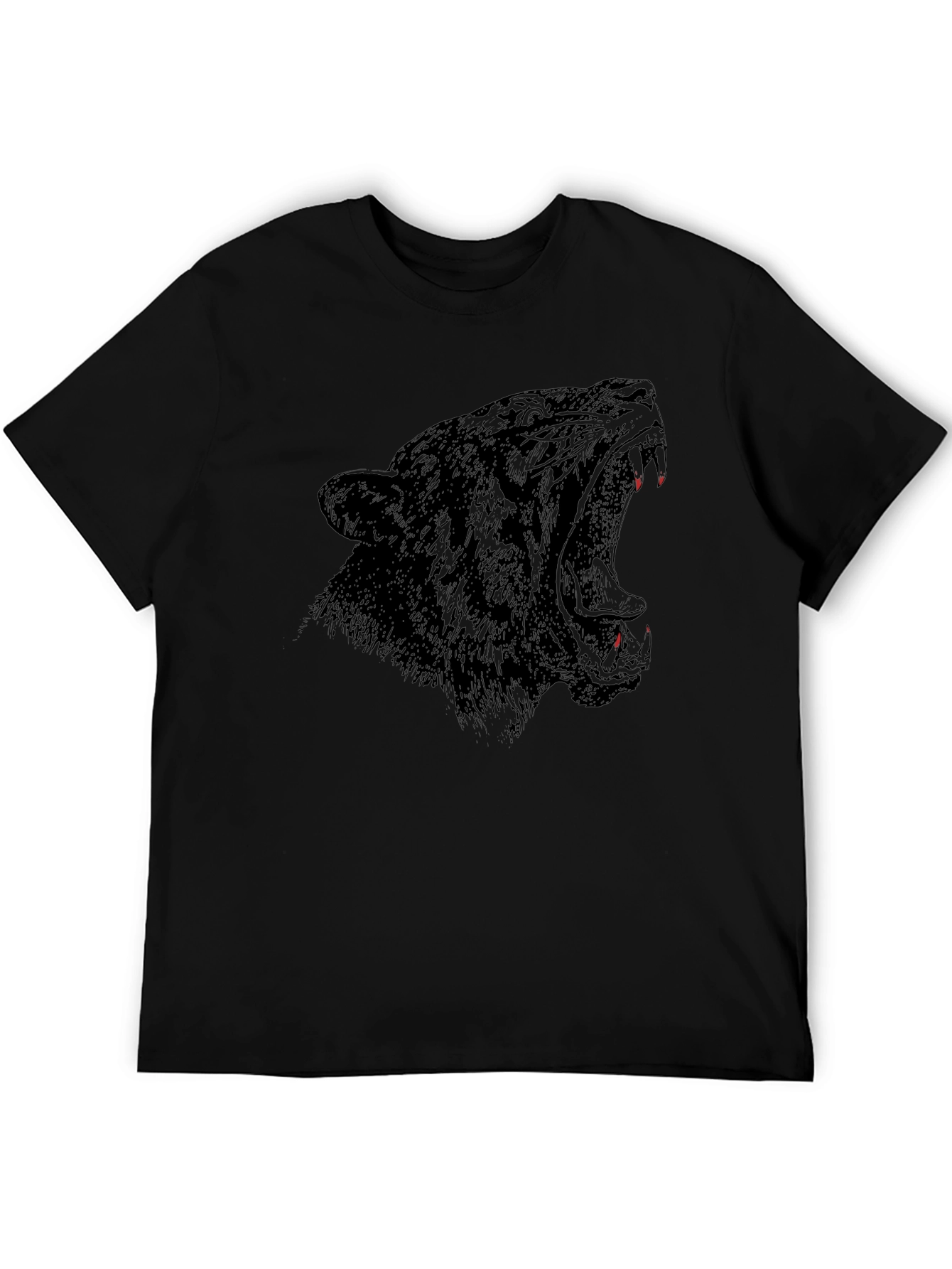 Black Panther Graphic Tee - Fierce Animal Print