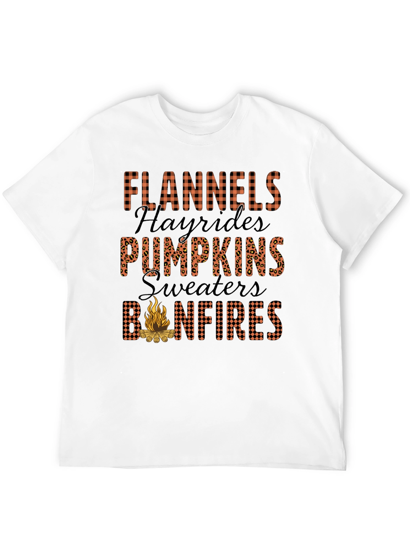 Flannels Bonfires Graphic T-Shirt