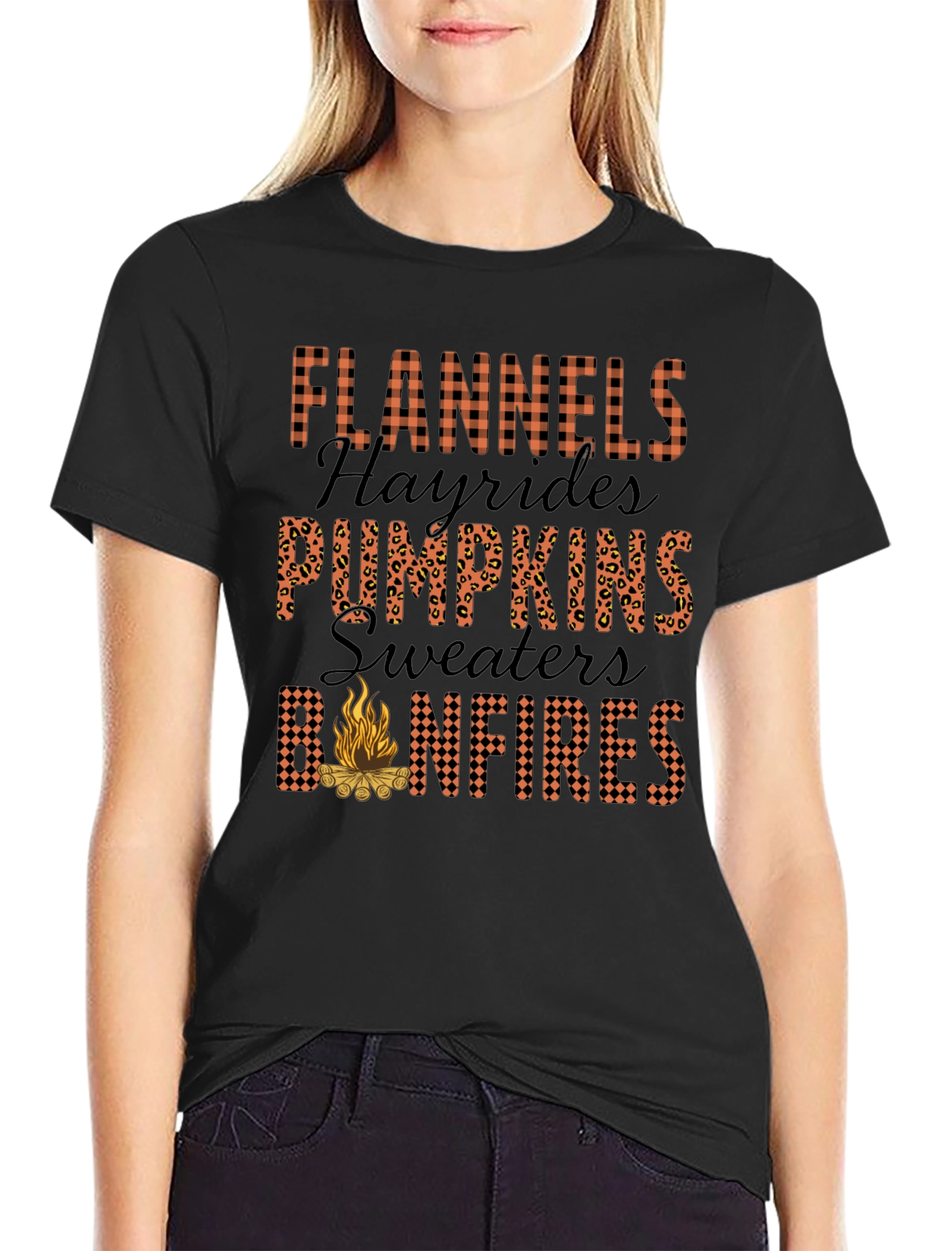 Flannels Bonfires Graphic T-Shirt