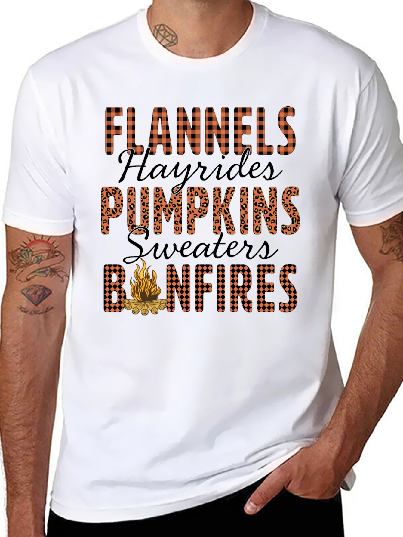 Flannels Bonfires Graphic T-Shirt