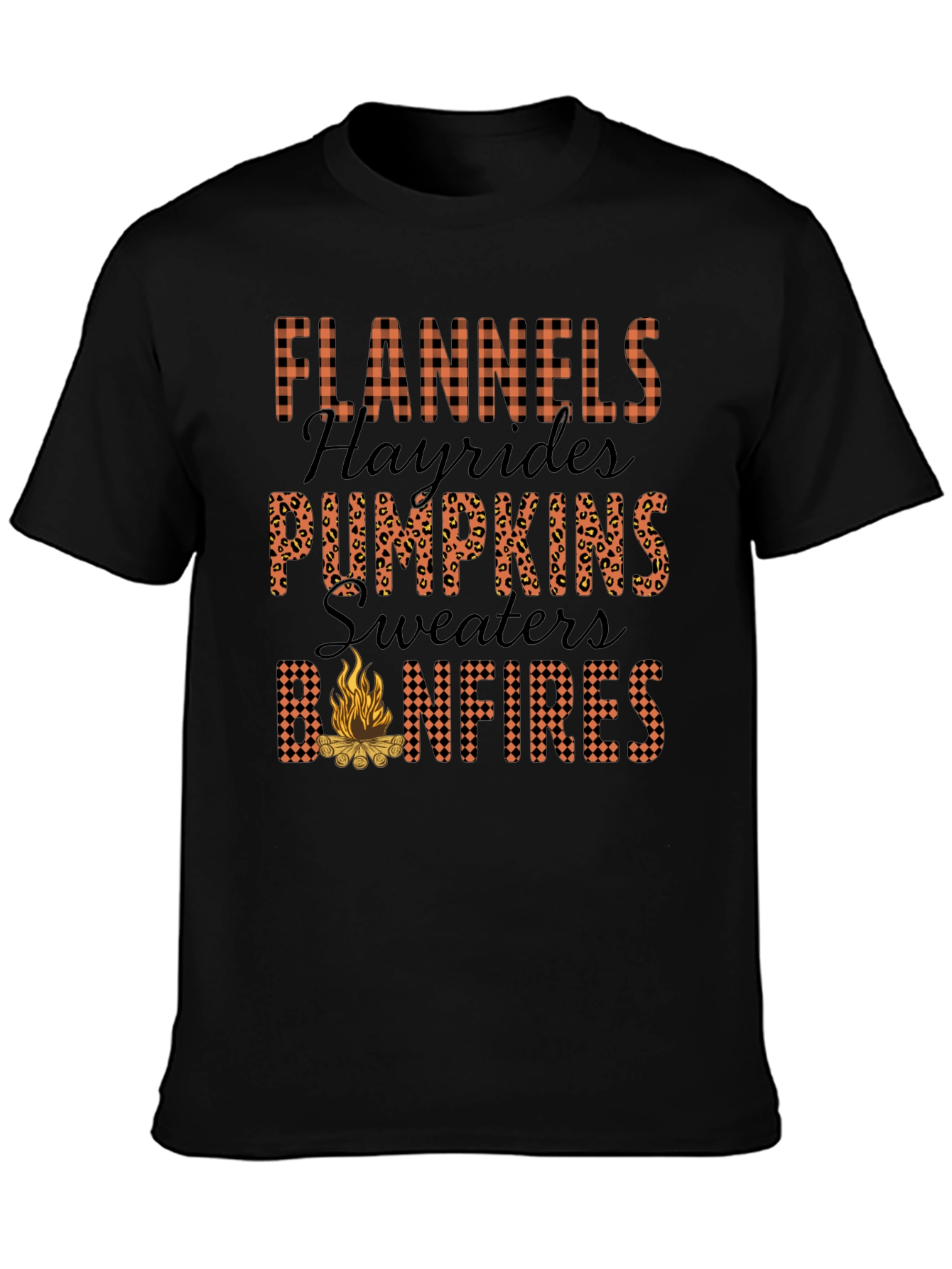 Flannels Bonfires Graphic T-Shirt
