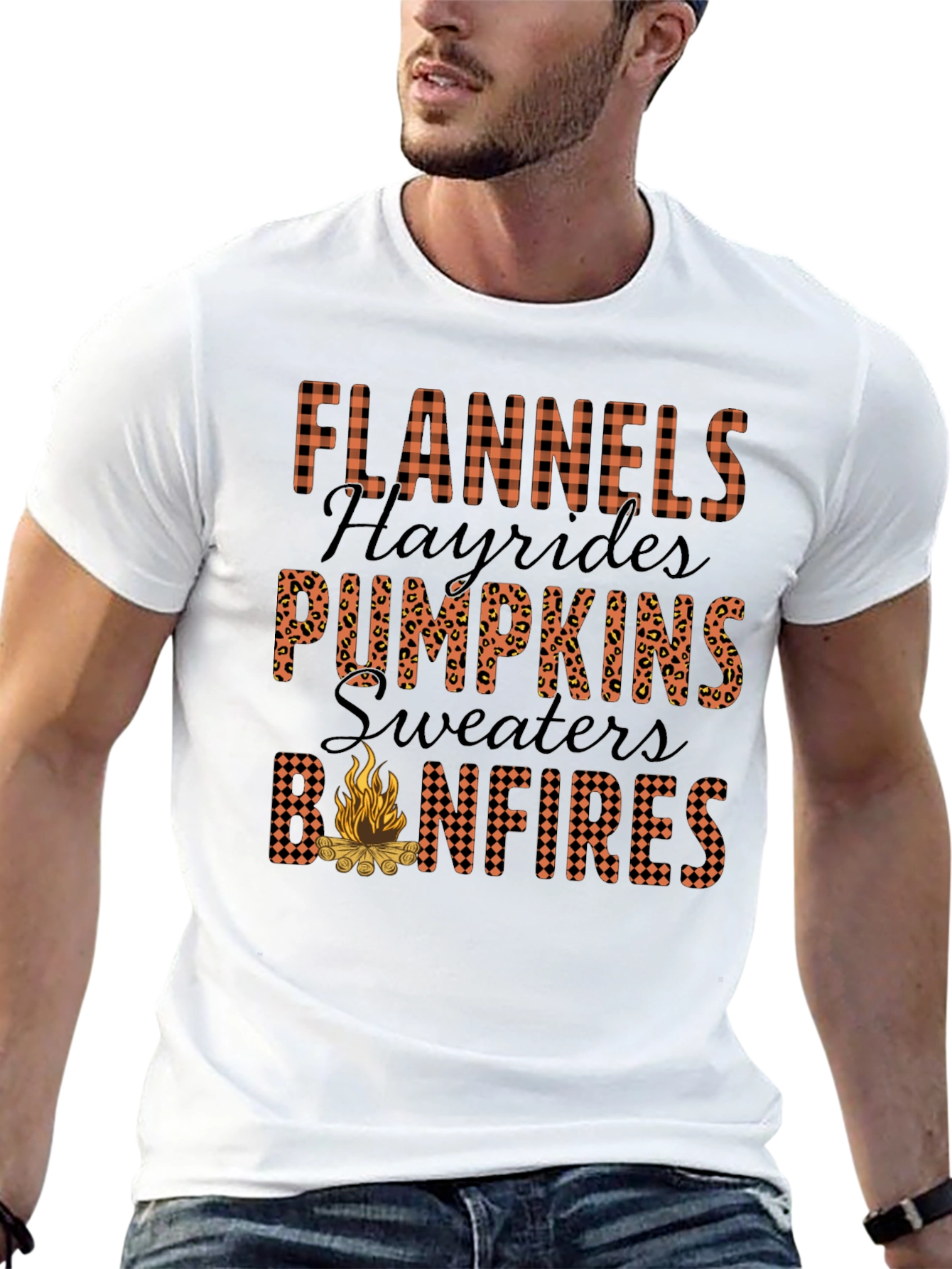 Flannels Bonfires Graphic T-Shirt