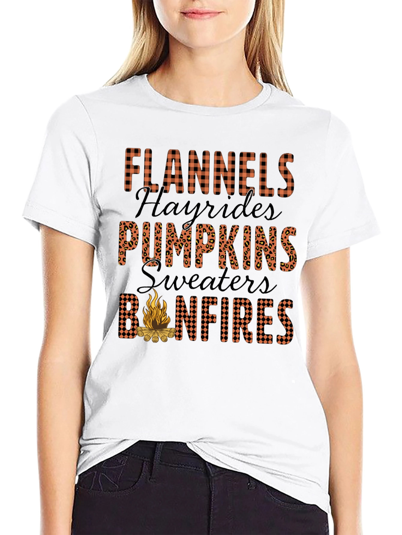 Flannels Bonfires Graphic T-Shirt