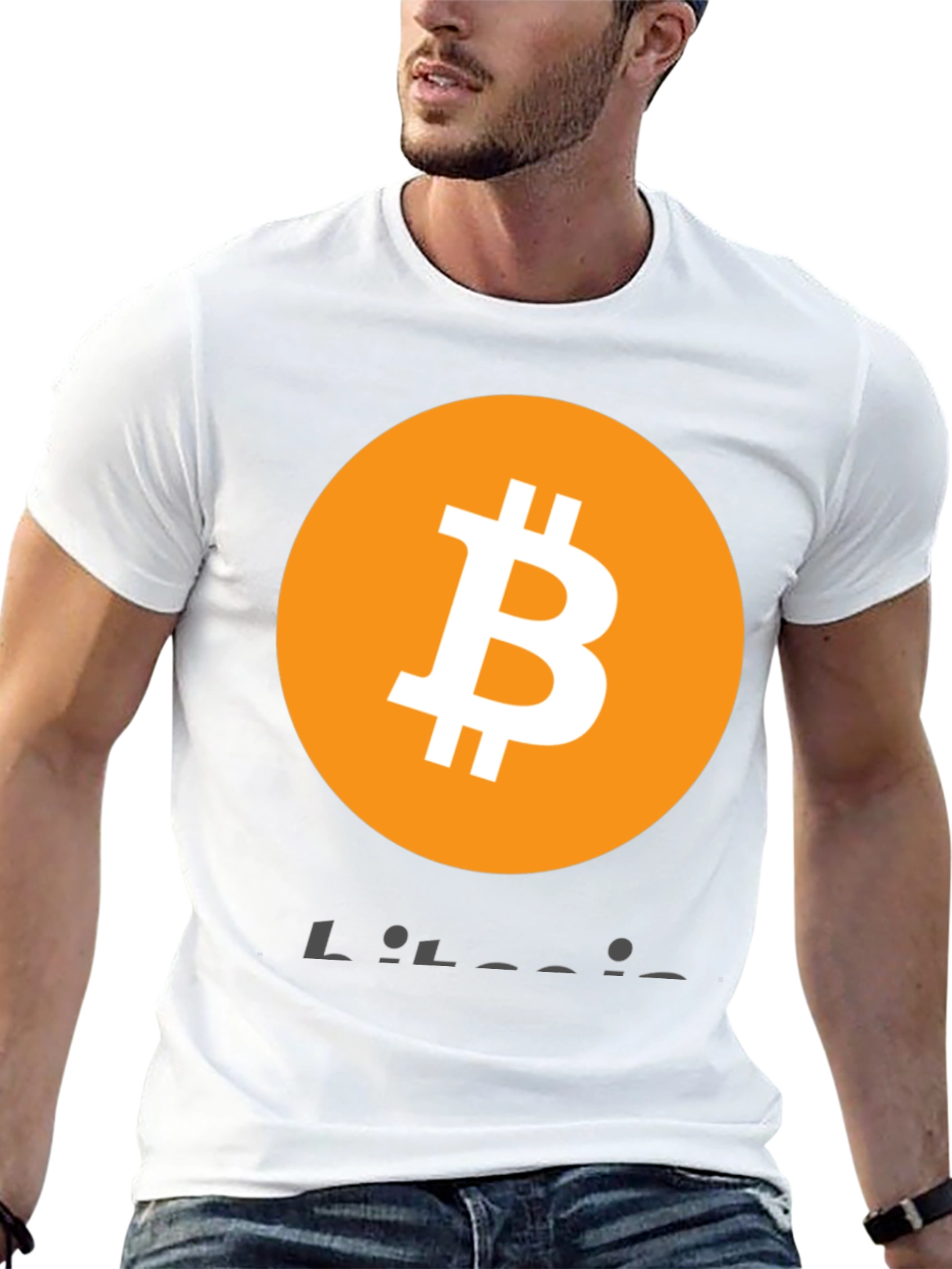 Bitcoin Logo Graphic T-Shirt