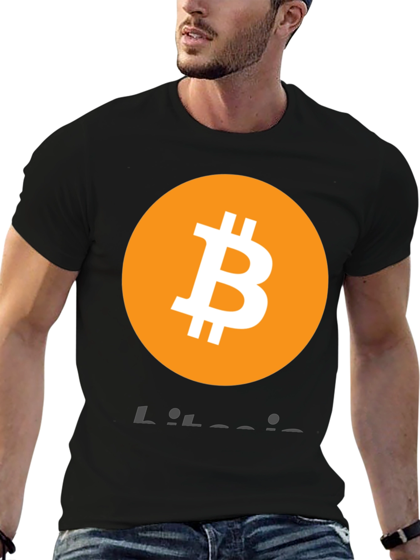 Bitcoin Logo Graphic T-Shirt
