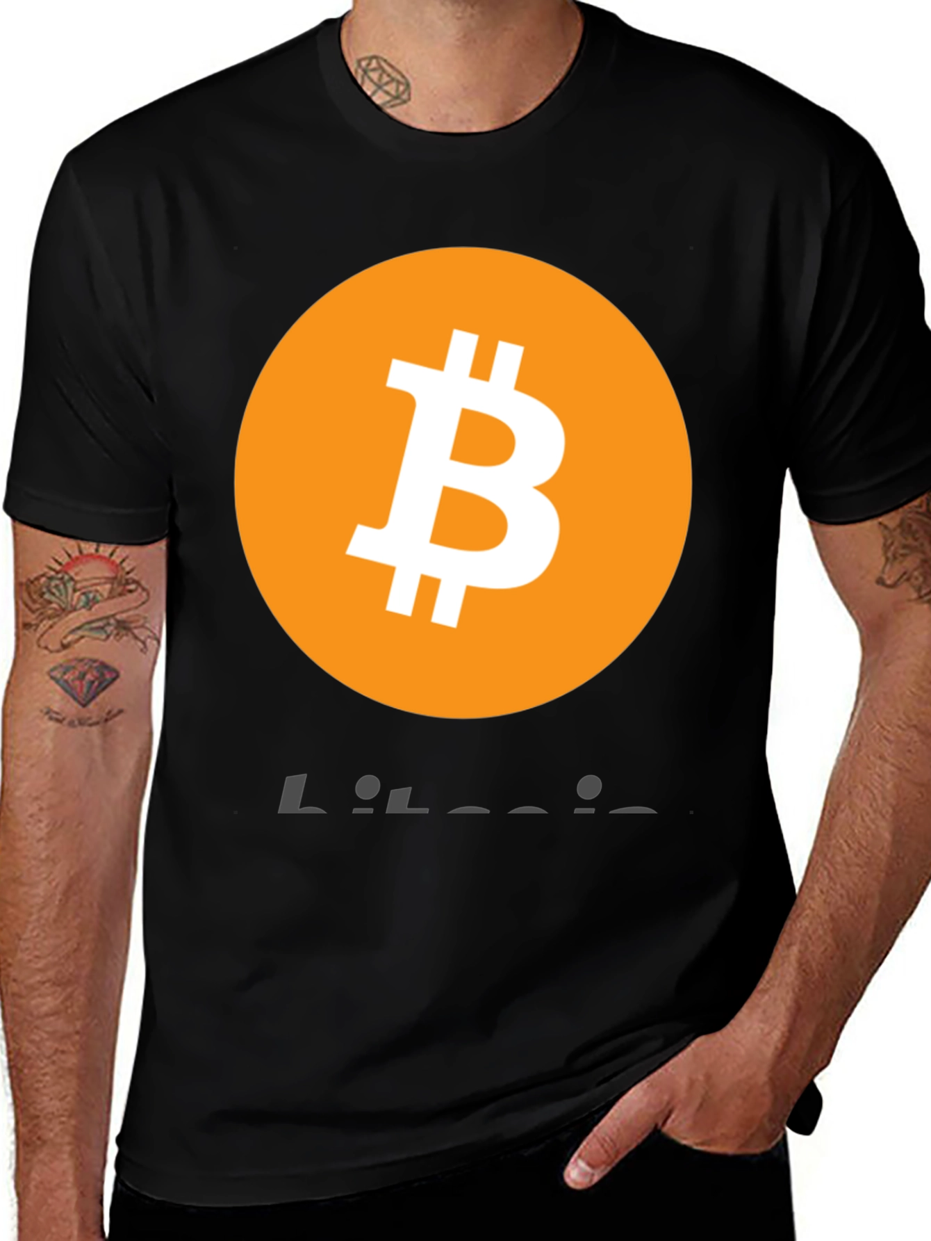 Bitcoin Logo Graphic T-Shirt