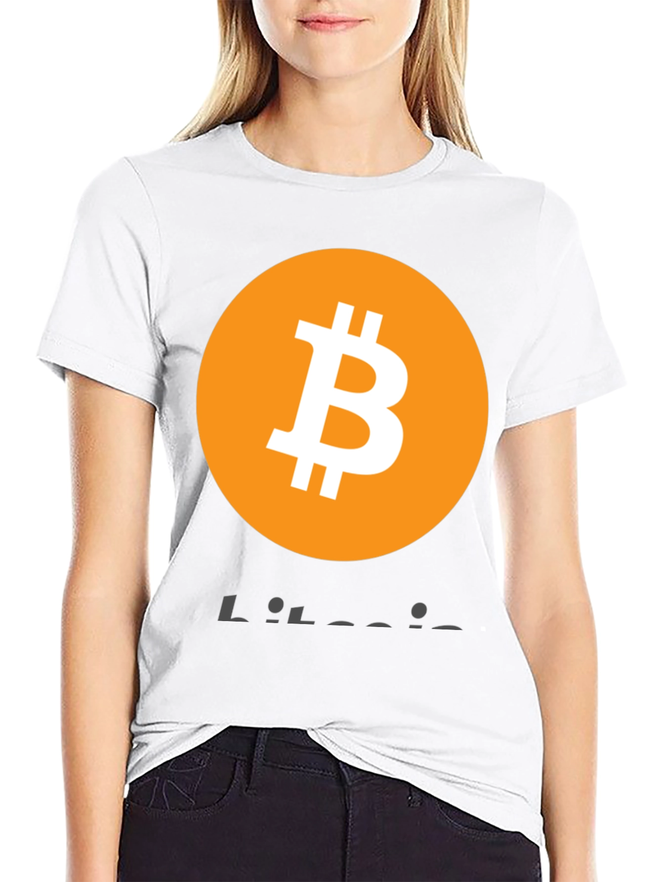 Bitcoin Logo Graphic T-Shirt