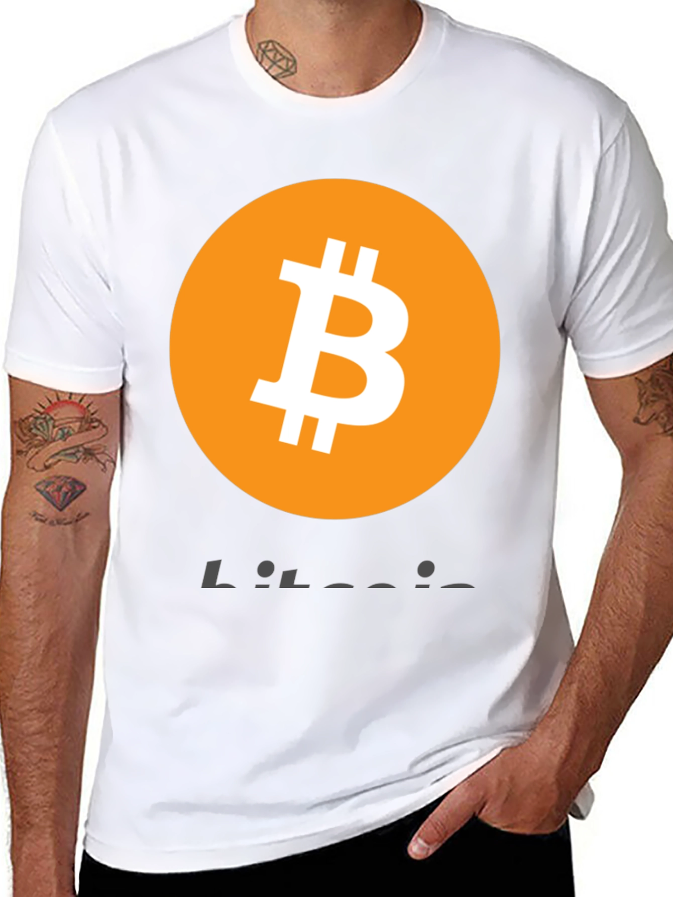 Bitcoin Logo Graphic T-Shirt