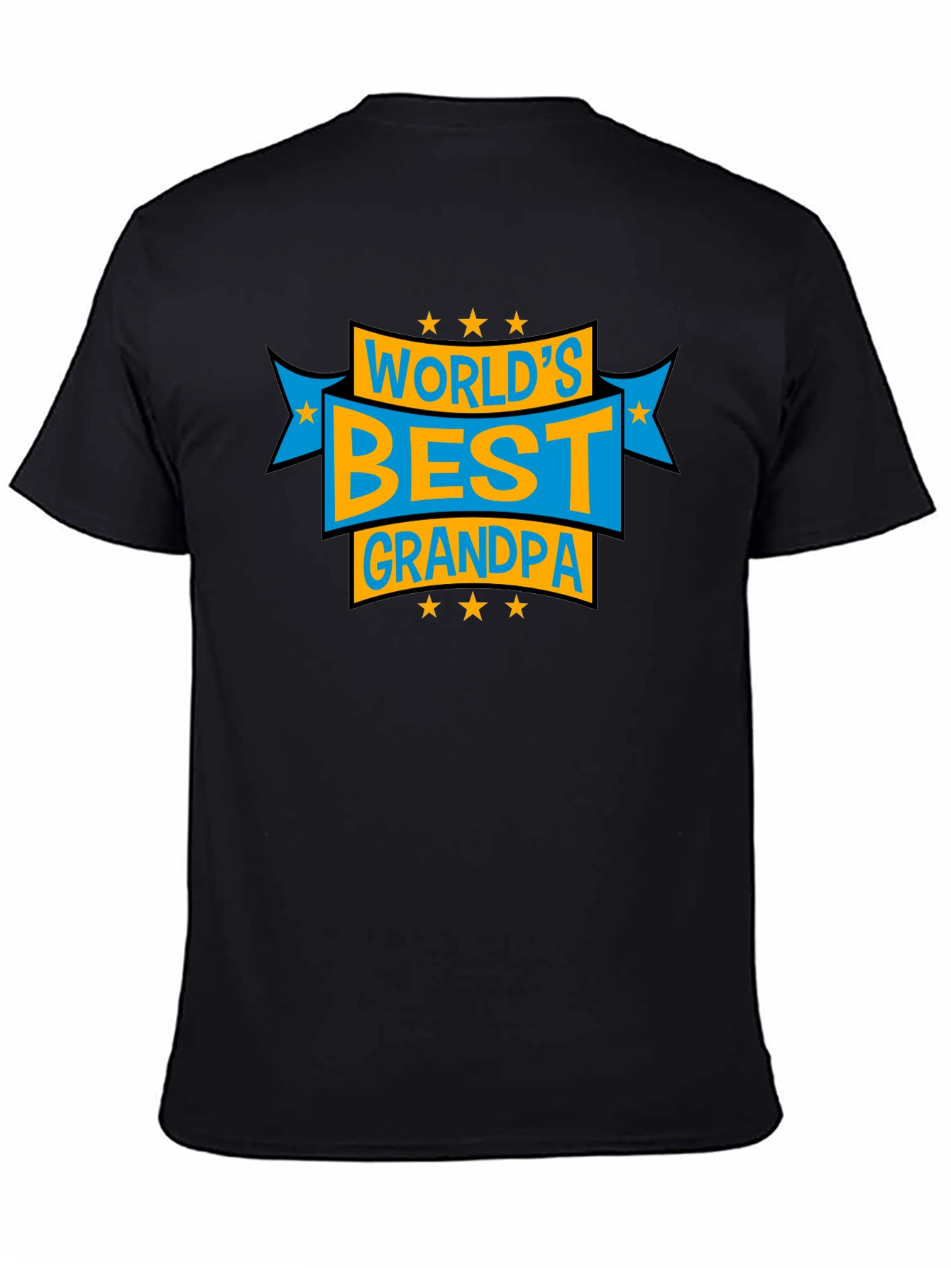 Worlds Best Grandpa Graphic Tee - Black