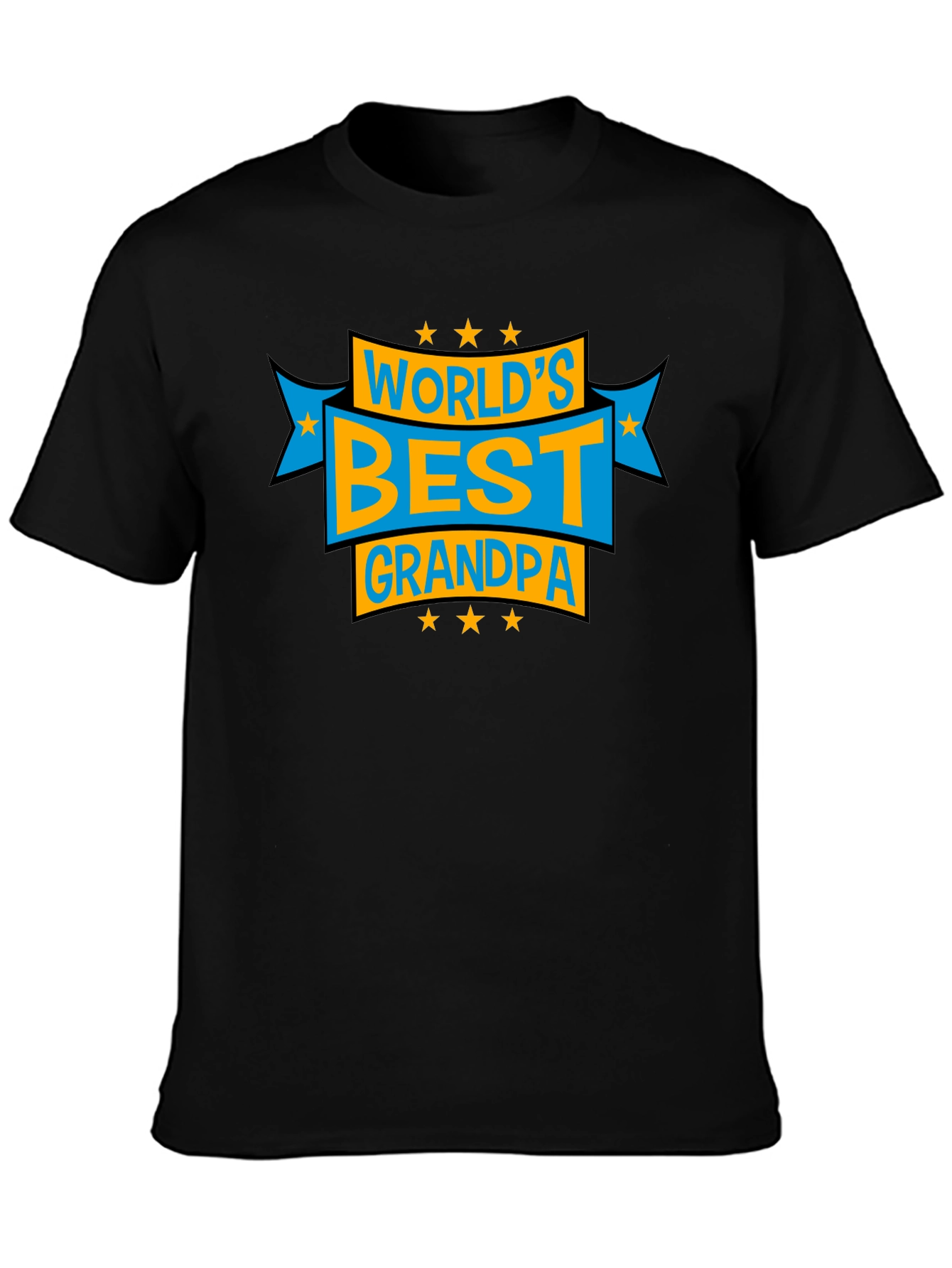 Worlds Best Grandpa Graphic Tee - Black