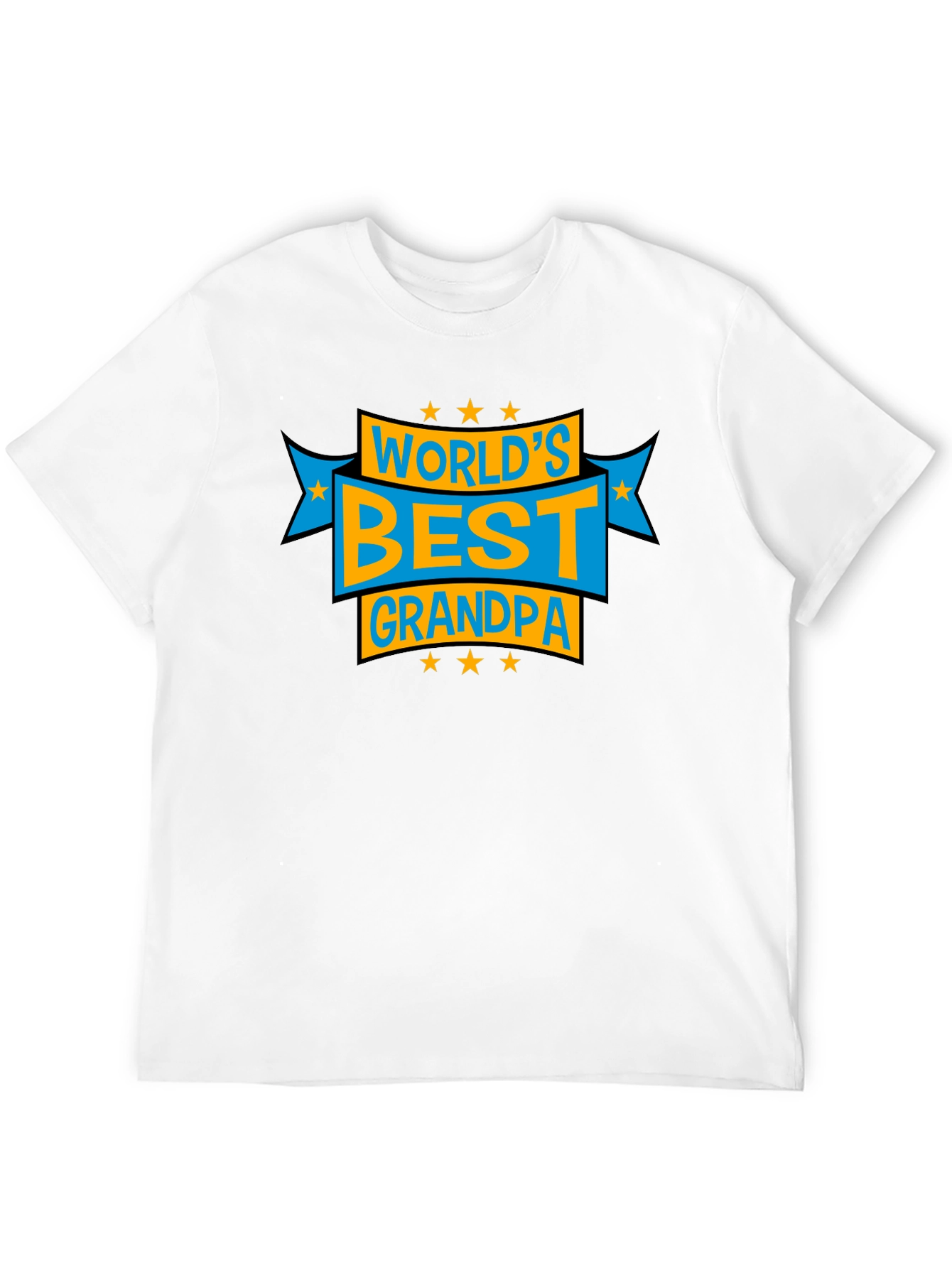 Worlds Best Grandpa Graphic Tee - Black