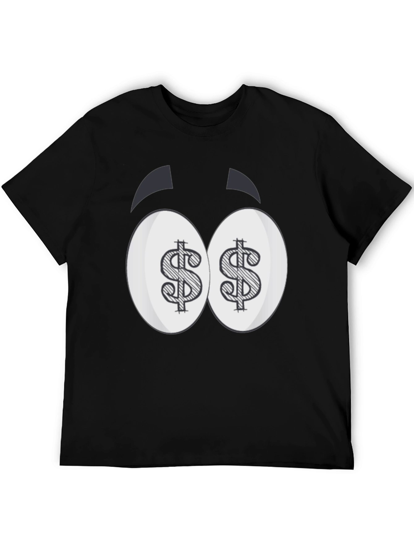 Dollar Eyes Graphic Tee - Funny Cartoon Style