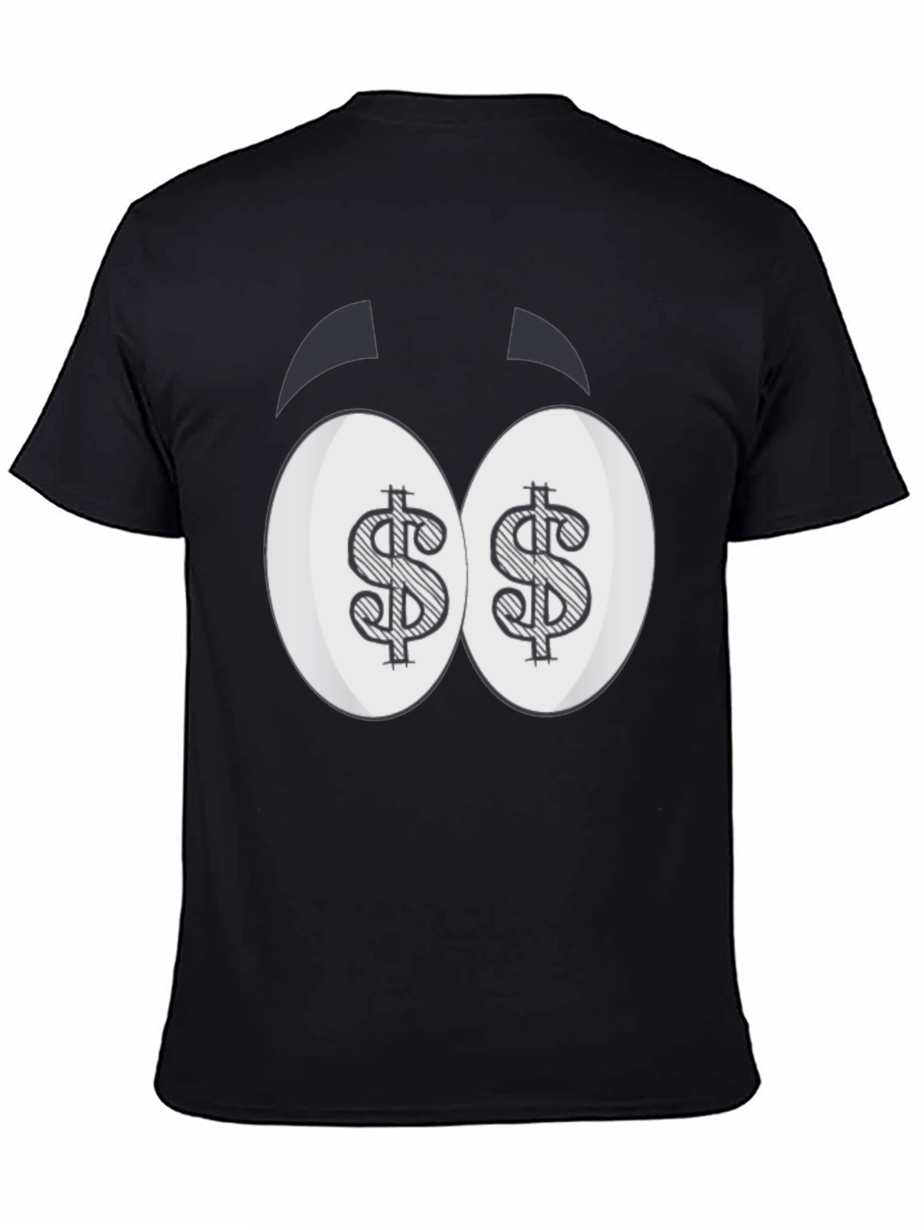 Dollar Eyes Graphic Tee - Funny Cartoon Style