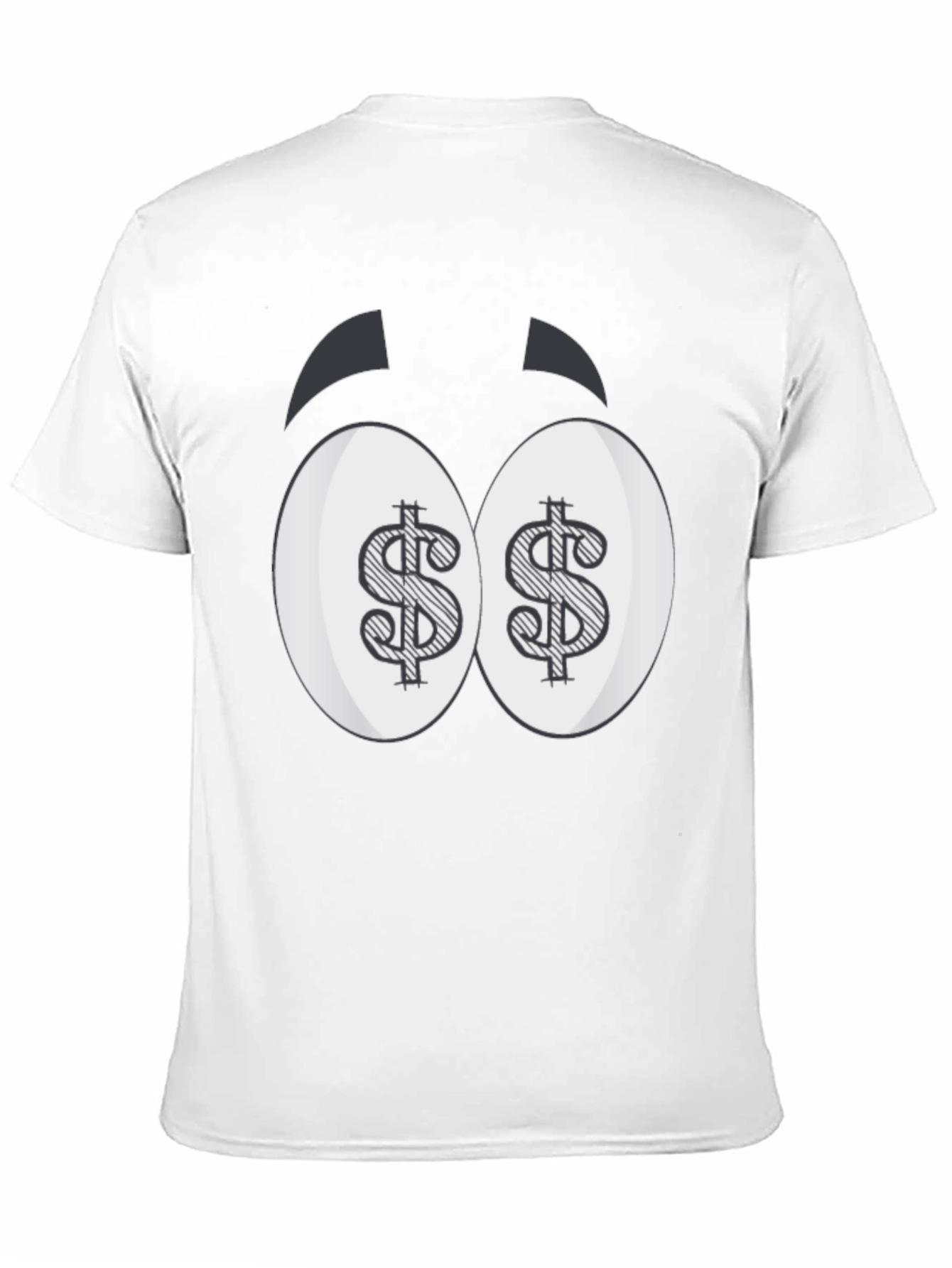 Dollar Eyes Graphic Tee - Funny Cartoon Style