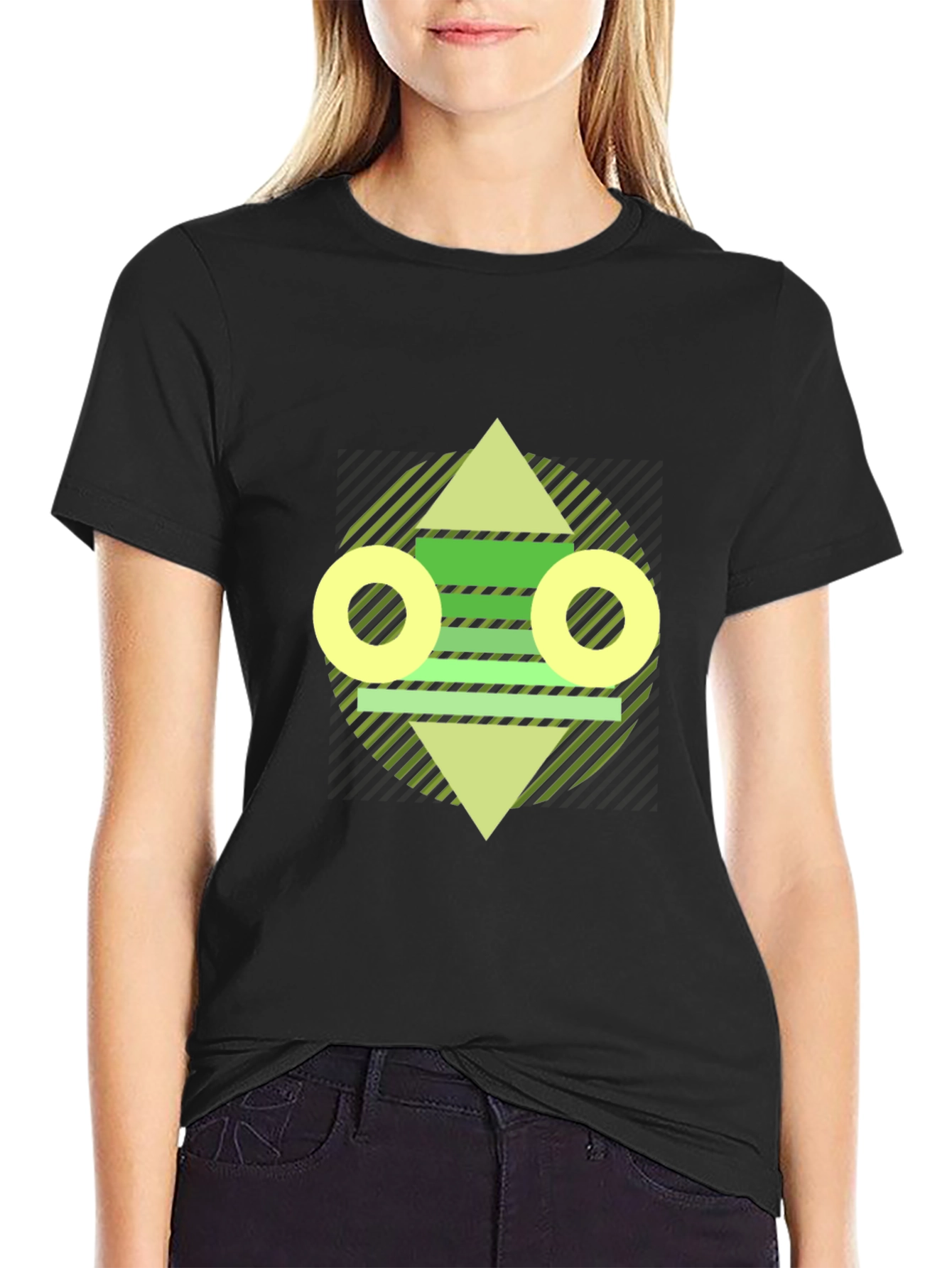 Geometric Graphic Tee - Modern Abstract Design
